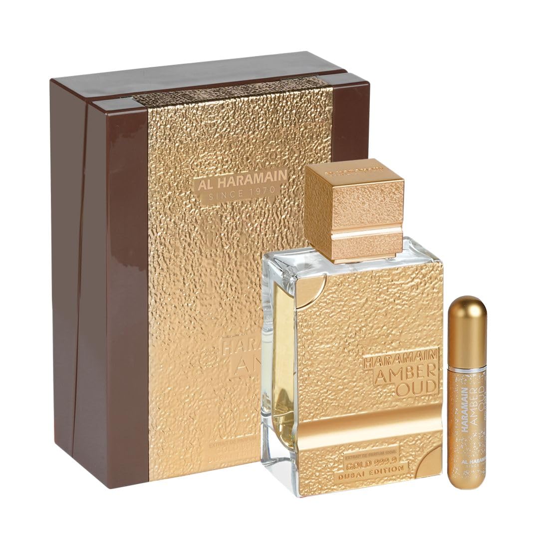 Al Haramain Amber Oud Gold 999.9 - Dubai Edition - Arabian Perfume for Women - Long Lasting Fragrance - Arabic Perfume - Extrait De Parfum - 3.33 oz EDP Spray - Image 2