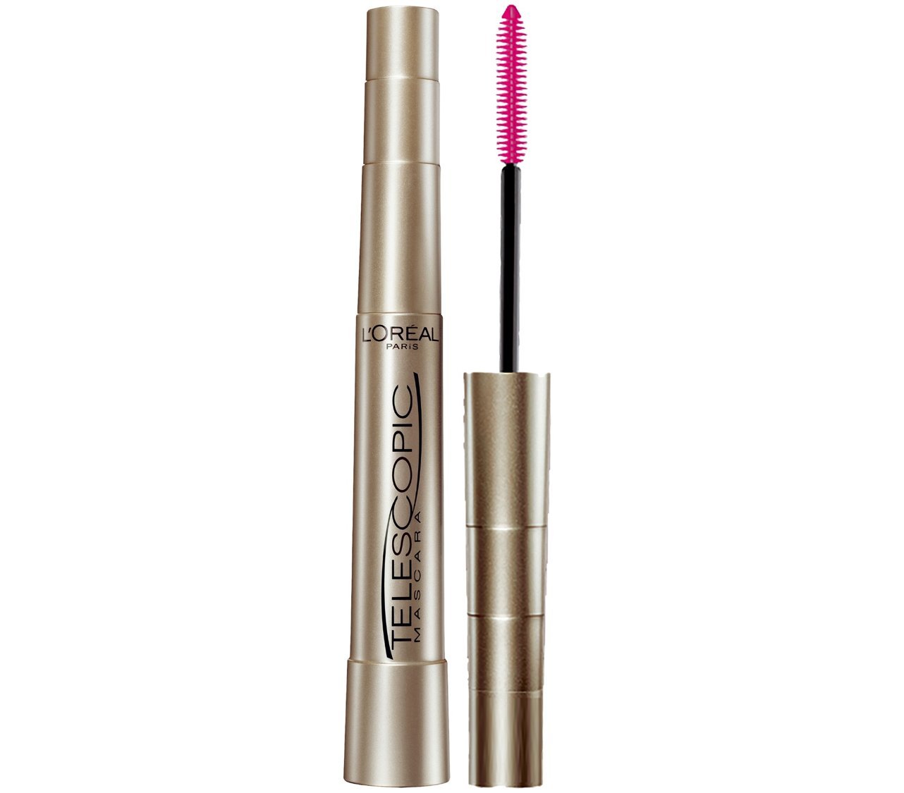 L'Oreal Paris Makeup Telescopic Original Lengthening Mascara, Blackest Black, 0.27 Fl Oz (1 Count) - Image 2