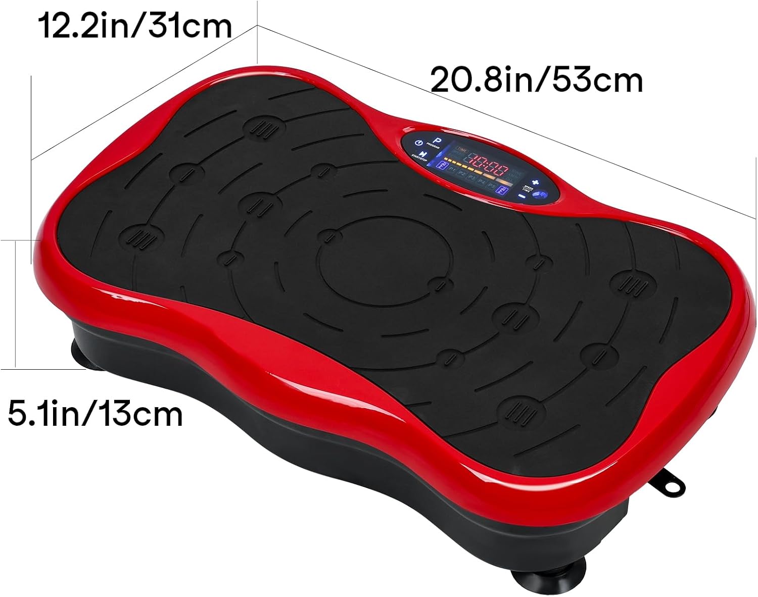 Vibration Plate Exercise Machine, Adjustable Speed Whole Body Vibration Platform with Resistance Bands & LED Touch Screen, Compact Home Gym Equipment for Weight Loss & Muscle Toning - Image 7