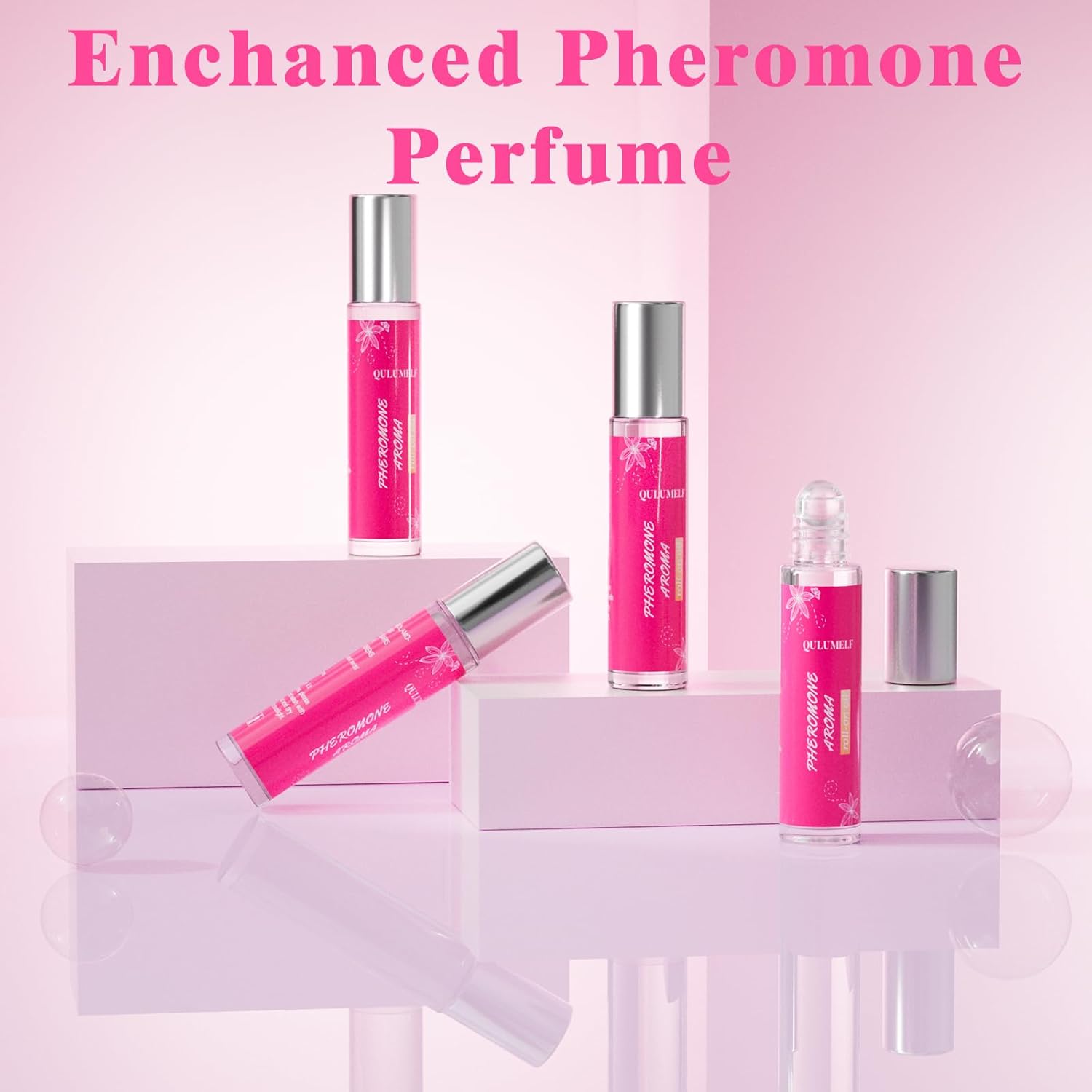 Pheromone Perfume for Women,Fragrance Pheromone Cologne Attract Men, Long Lasting Women's Perfume, Roller Ball Design, Portable and Fruity - Image 4