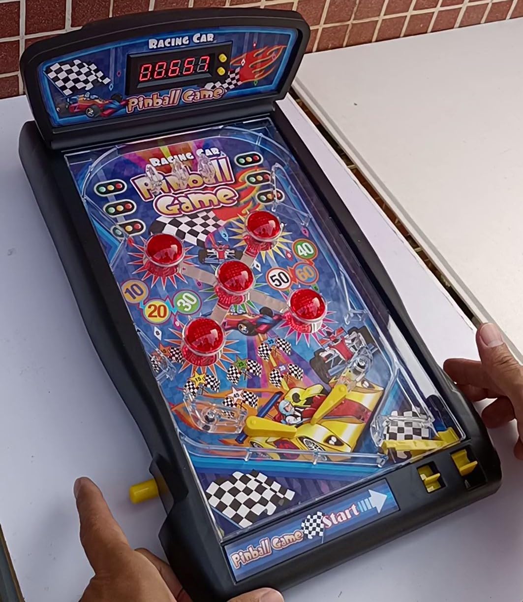 Pinball Machine, Electronic Tabletop Pinball Game, 16.5 Inch Table Pinball with Lights & Sounds, LED Digital Scoreboard- Suitable for Age 8+ to Adults - Image 3