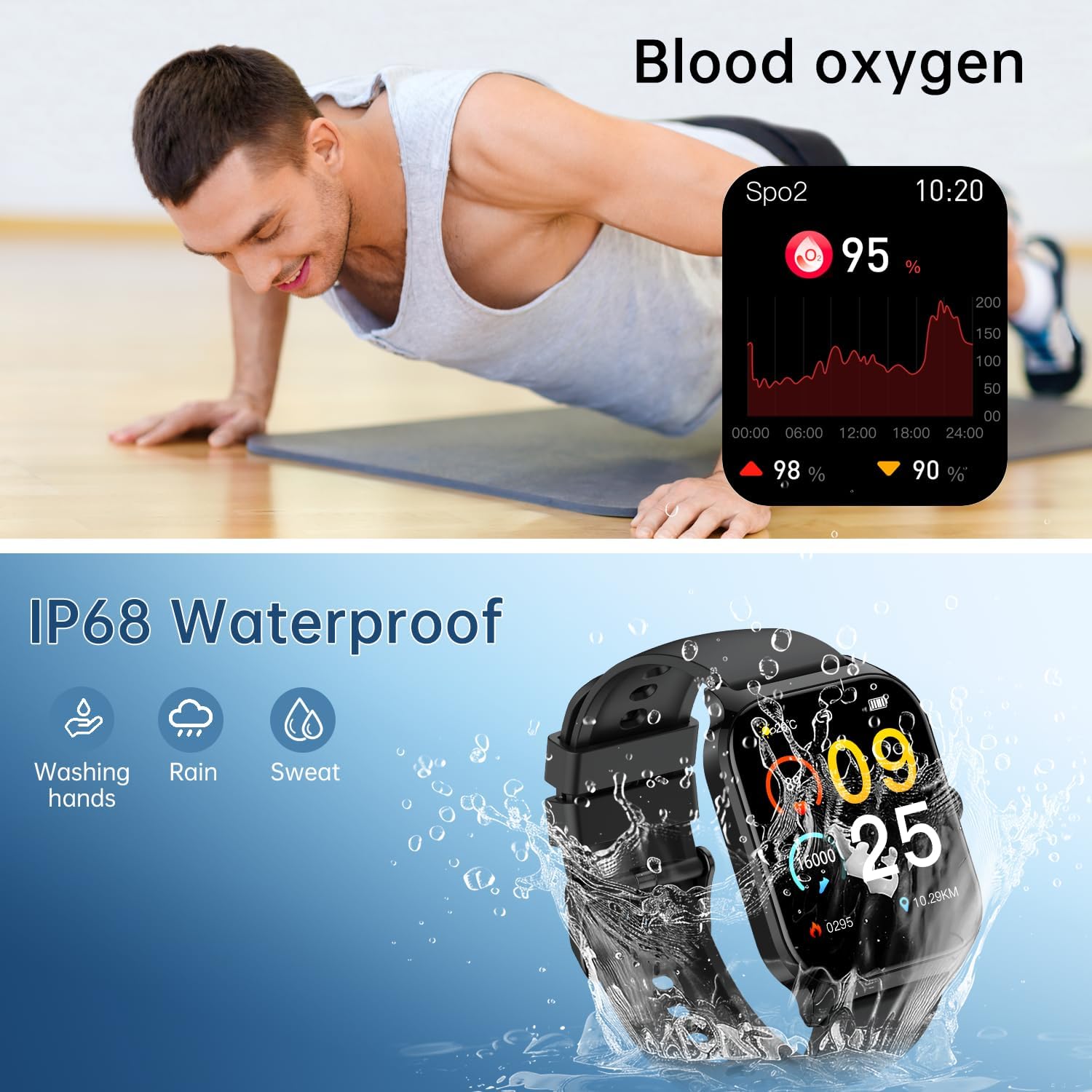 Smart Watch for Women Fitness Tracker: Rose Gold Make/Answer Call Smart Watches for Women Waterproof Digital Mens Watches Running Smartwatch Android Phone iPhone Samsung Compatible Heart Rate Monitor - Image 8