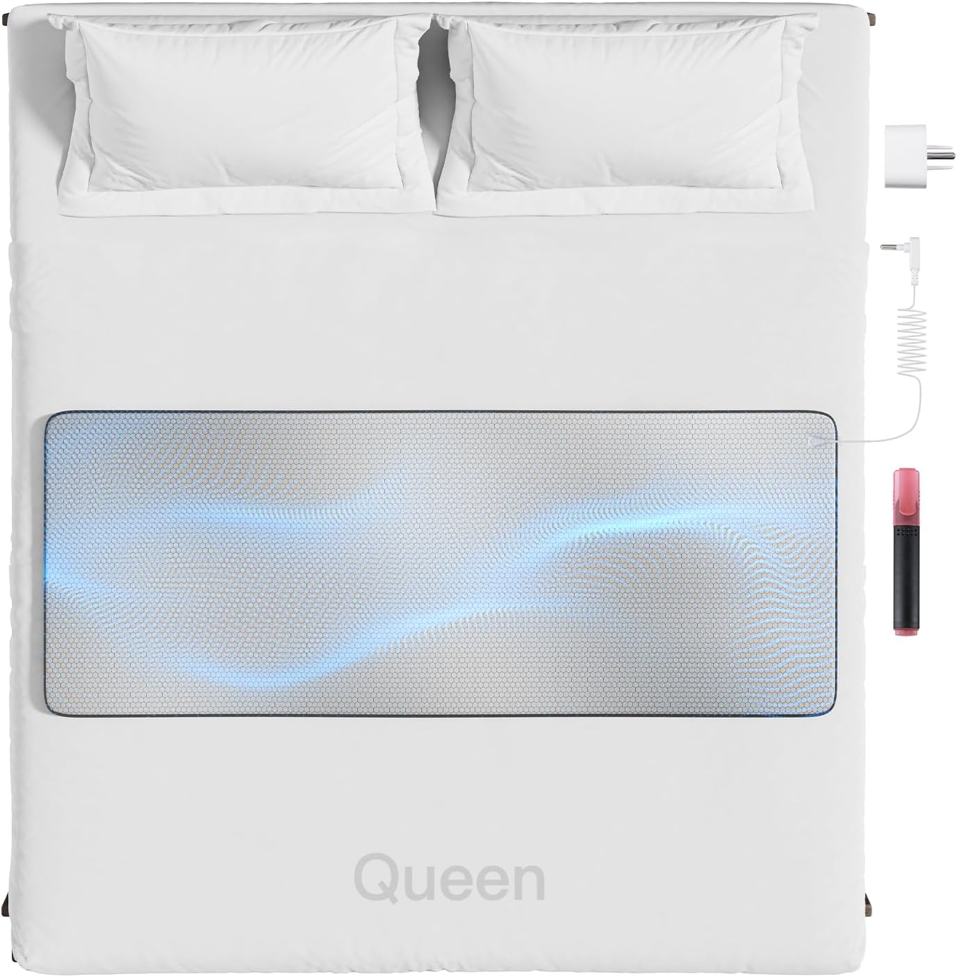 Grounding Mat for Bed, Graphene Grounding Pad for Sleeping, Reduce Anxiety and Inflammation, Pain Relief, Improve Energy -Includes Grounding Cord, Test Pen & Safety Adapter (Queen) - Image 2