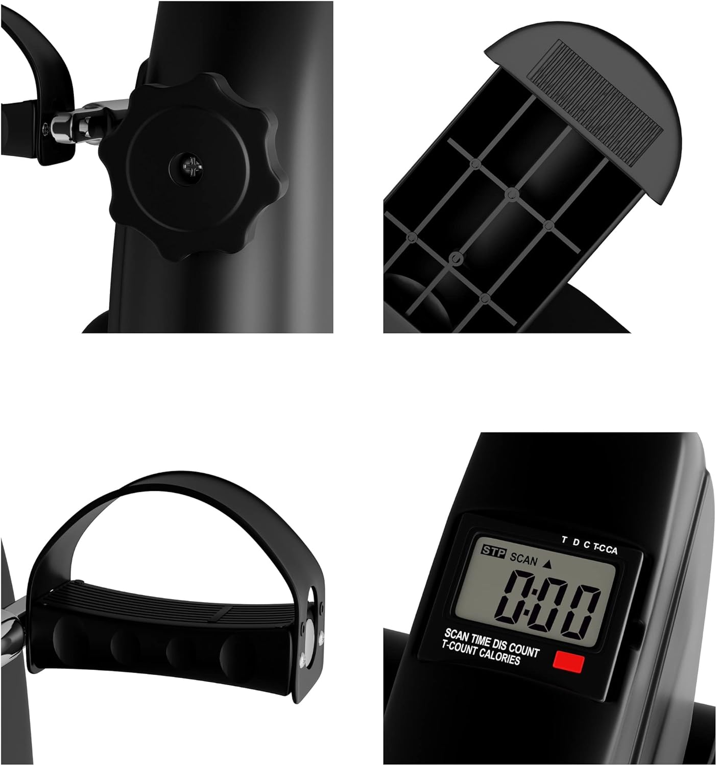 Under Desk Bike and Pedal Exerciser - At-Home Physical Therapy Equipment and Exercise Machine for Arms and Legs with LCD Screen by Wakeman Fitness - Image 8