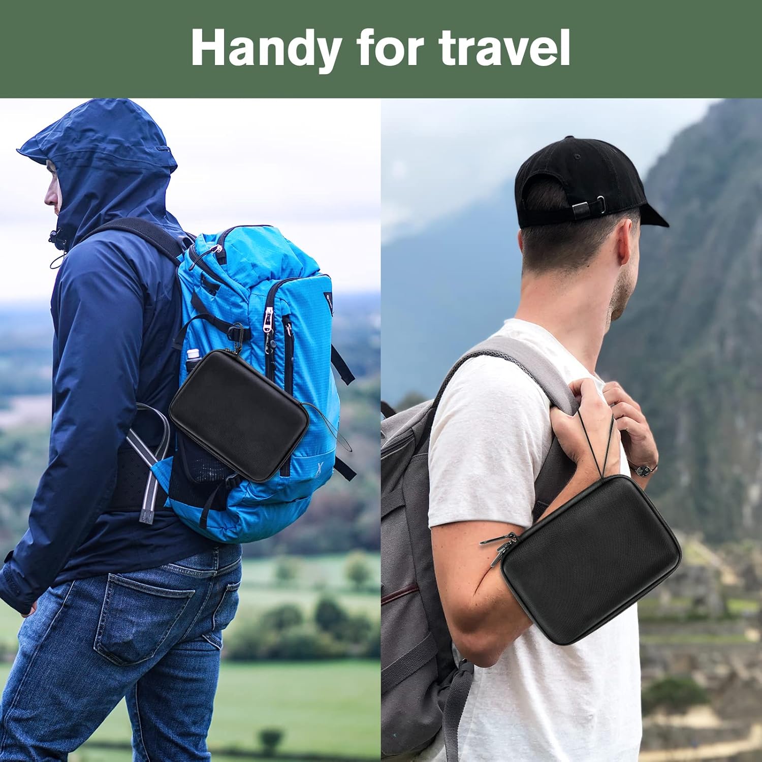 ProCase Hard Carrying Case for Monocular Telescope, Travel Storage Bag Compatible with Gosky 12x55/ Pankoo 12X50, 40X60/ Titan 12x55/ Viajero 12x50, Starscope Phone Tripod Accessories Holder -Black - Image 4