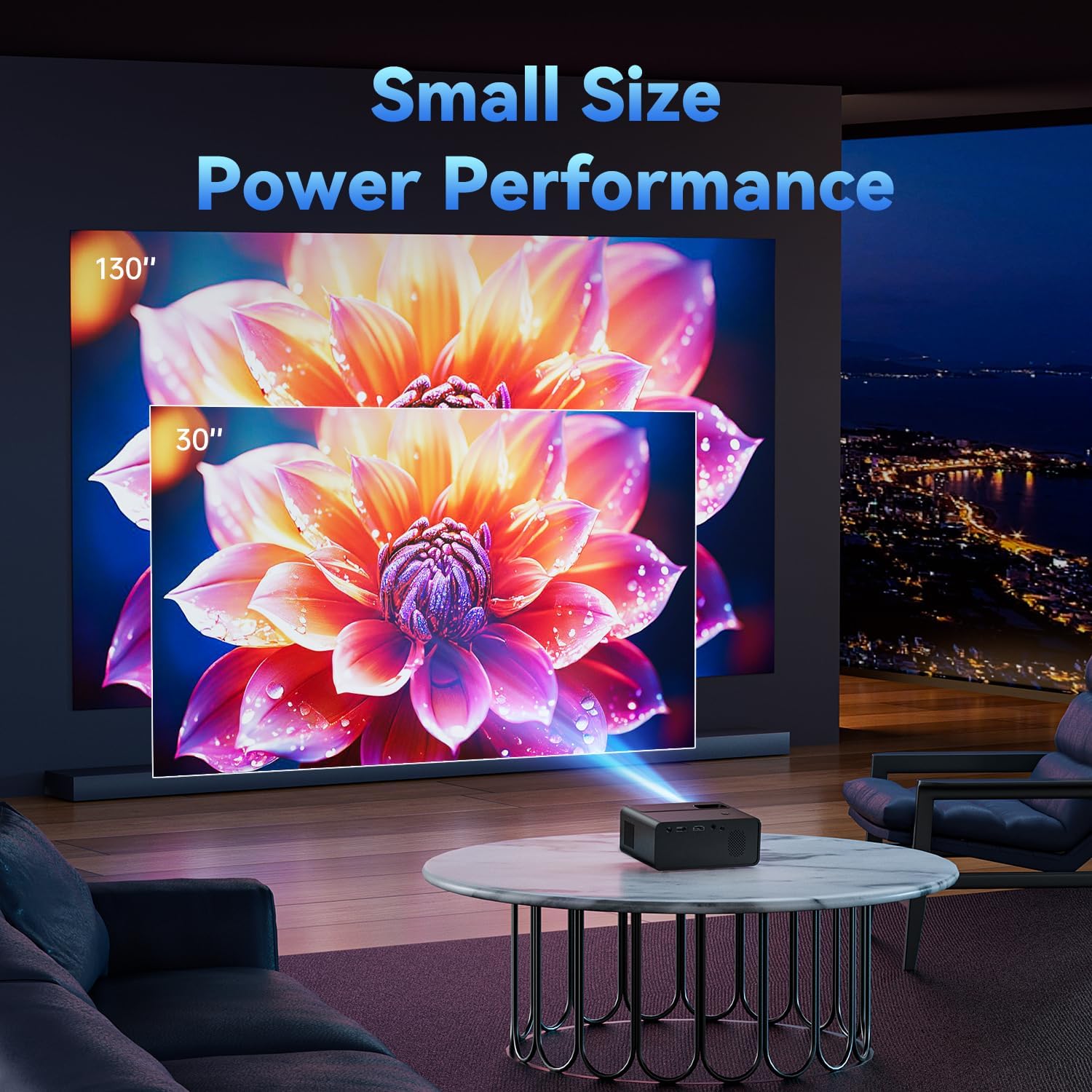 Mini Projector for iPhone, ELEPHAS 2025 Updated Portable Phone Projector, 1080P Supported Small Movie Projector, Compatible with Android/iOS, TV Stick, Laptop, HDMI/USB Interface - Image 7