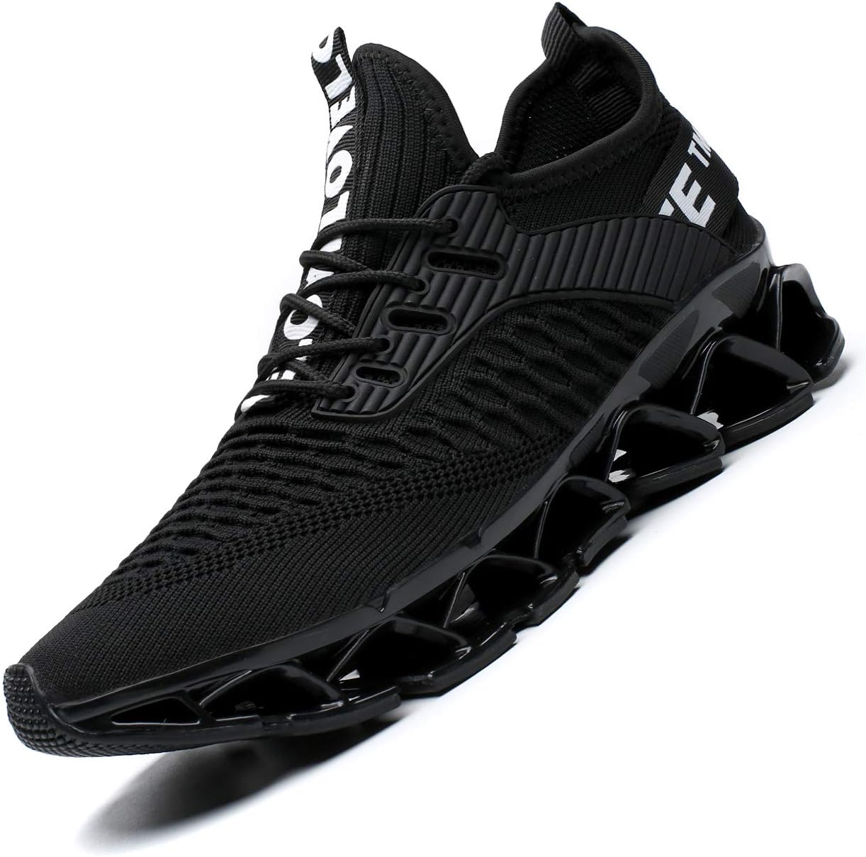 Chopben Men's Running Shoes Blade Non Slip Fashion Sneakers Breathable Mesh Soft Sole Casual Athletic Walking Shoes - Image 2