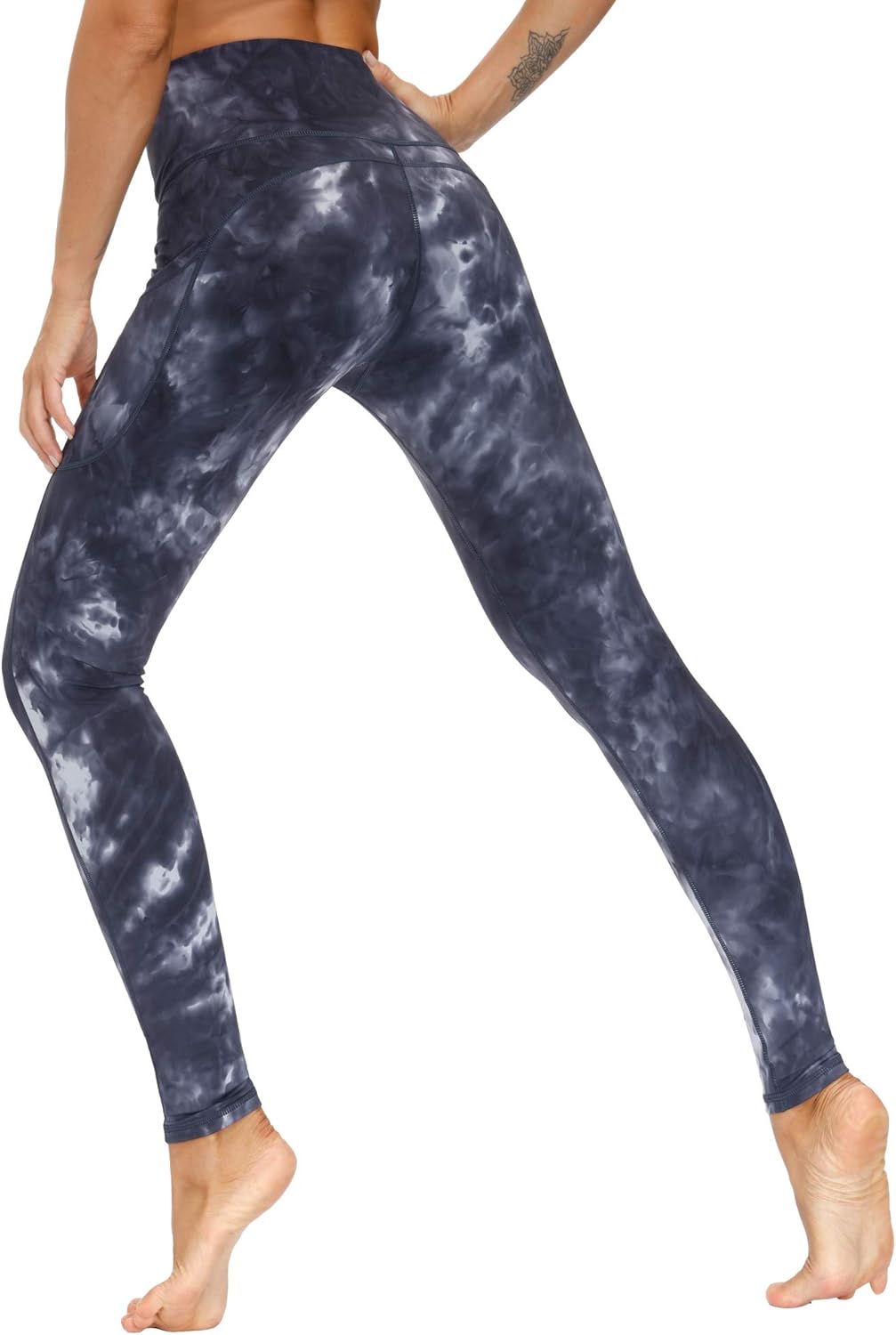 THE GYM PEOPLE Thick High Waist Yoga Pants with Pockets, Tummy Control Workout Running Yoga Leggings for Women - Image 6