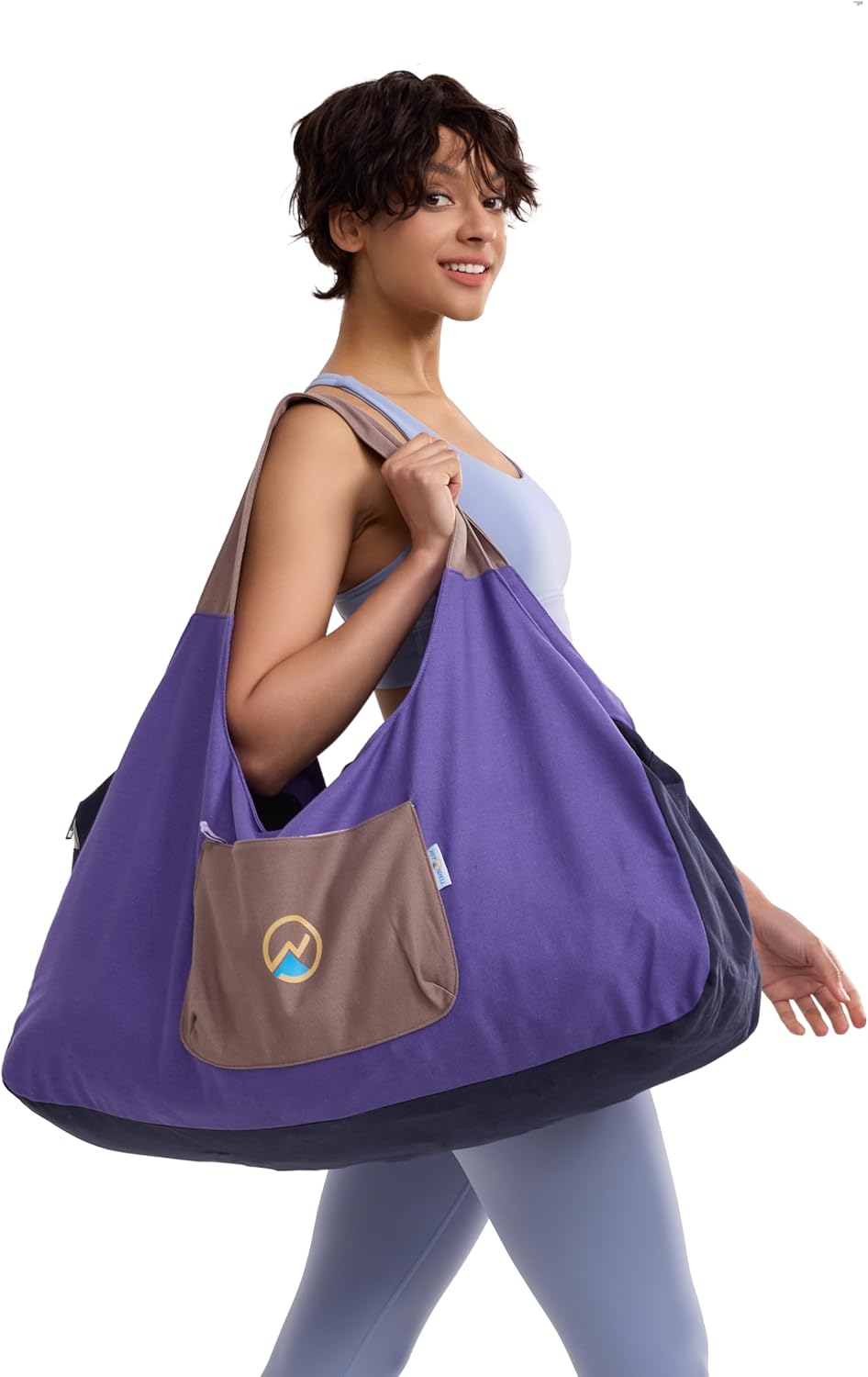 JoYnWell Large Yoga Mat Bag Carrier for men and Women - Stylish Tote with 4 Pockets, Durable Yoga Bolster Fits All your Stuff Light-weight and Easy-to-Carry, 30” - Image 2