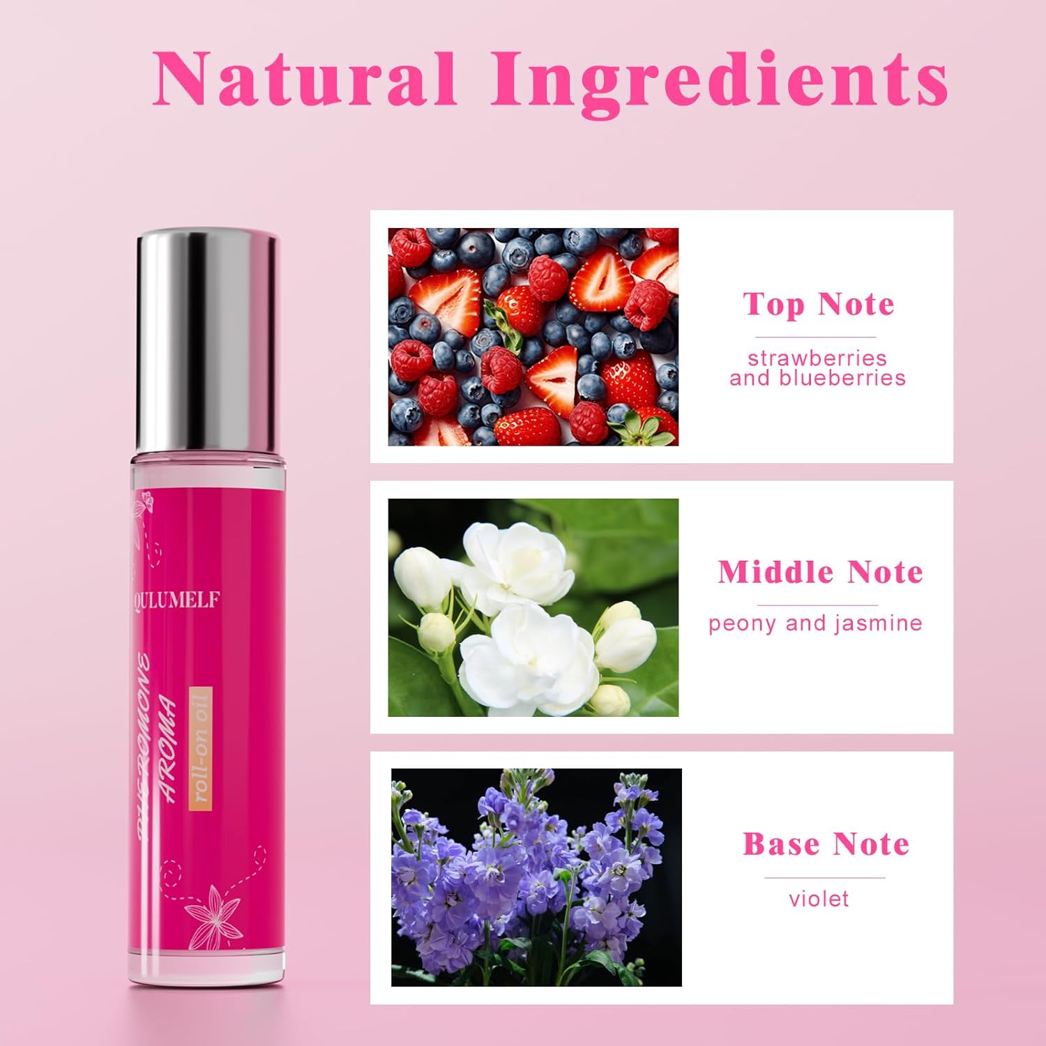Pheromone Perfume for Women,Fragrance Pheromone Cologne Attract Men, Long Lasting Women's Perfume, Roller Ball Design, Portable and Fruity - Image 8