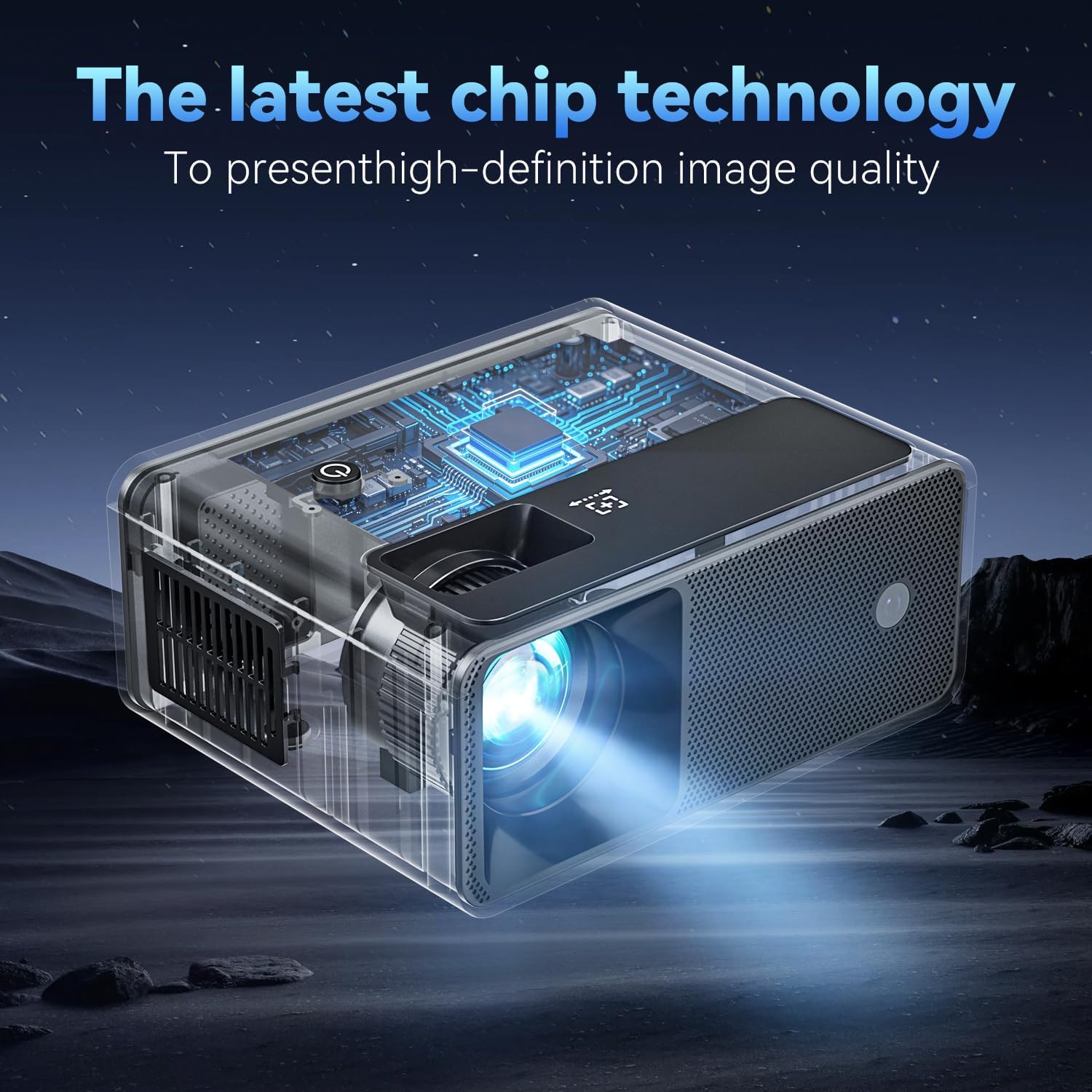 Mini Projector for iPhone, ELEPHAS 2025 Updated Portable Phone Projector, 1080P Supported Small Movie Projector, Compatible with Android/iOS, TV Stick, Laptop, HDMI/USB Interface - Image 5