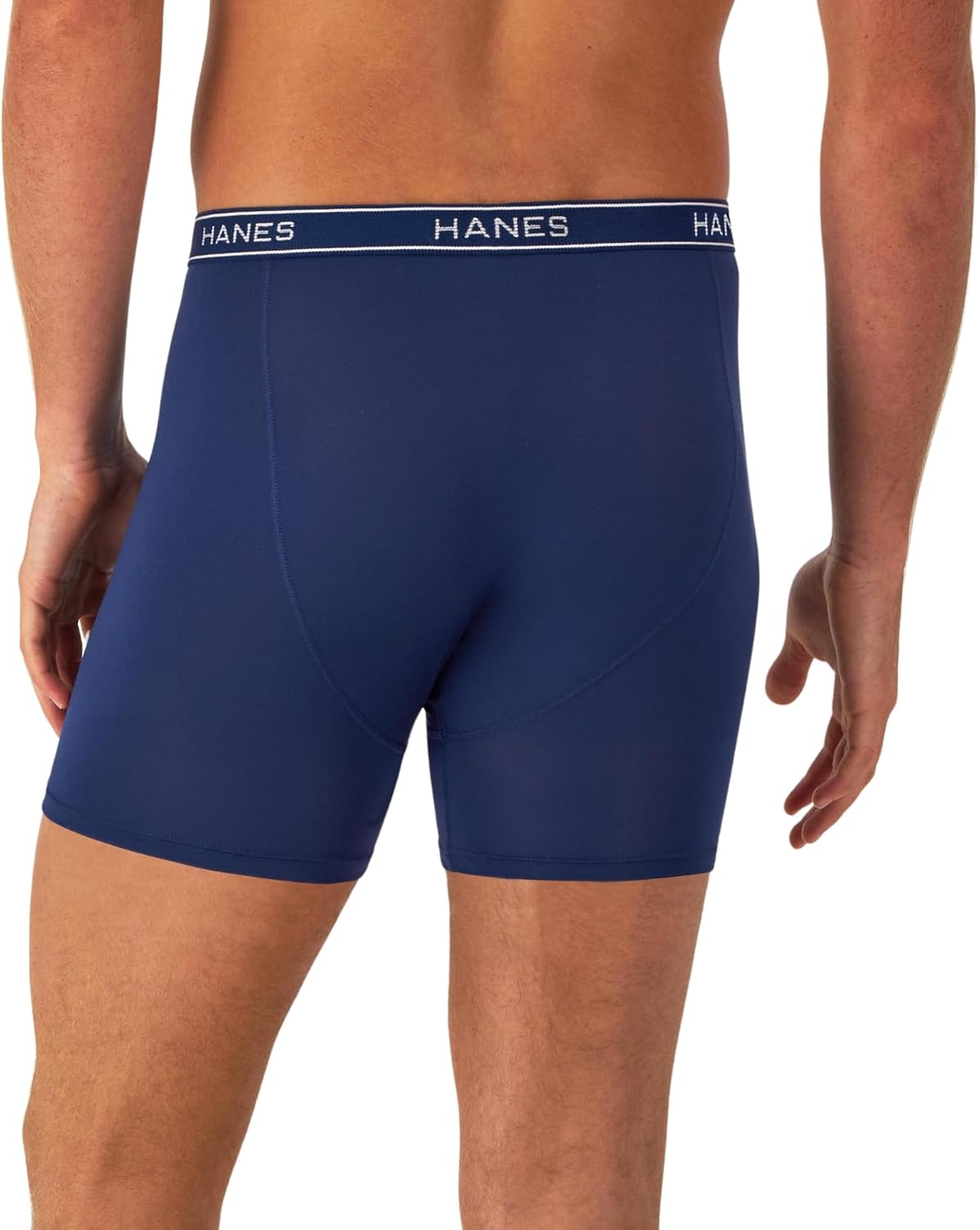 Hanes Men's Value Performance Stretch Boxer Brief Underwear, Moisture-Wicking, 6-Pack - Image 4