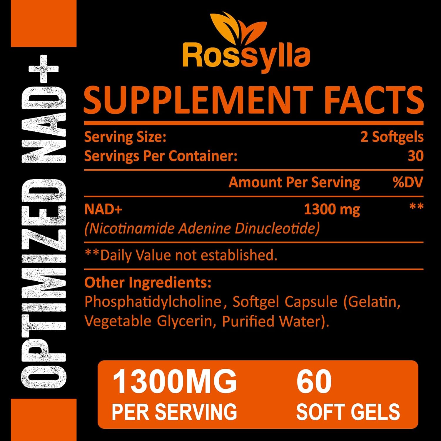 1300 MG Liposomal NAD+ Supplement | Highest Absorption | Purest NAD Supplemet to Boost NAD+ Effetively | Boosting NAD+ Supplement for Aging Defese, Cellular Energy, Longevity | 60 Count - Image 3