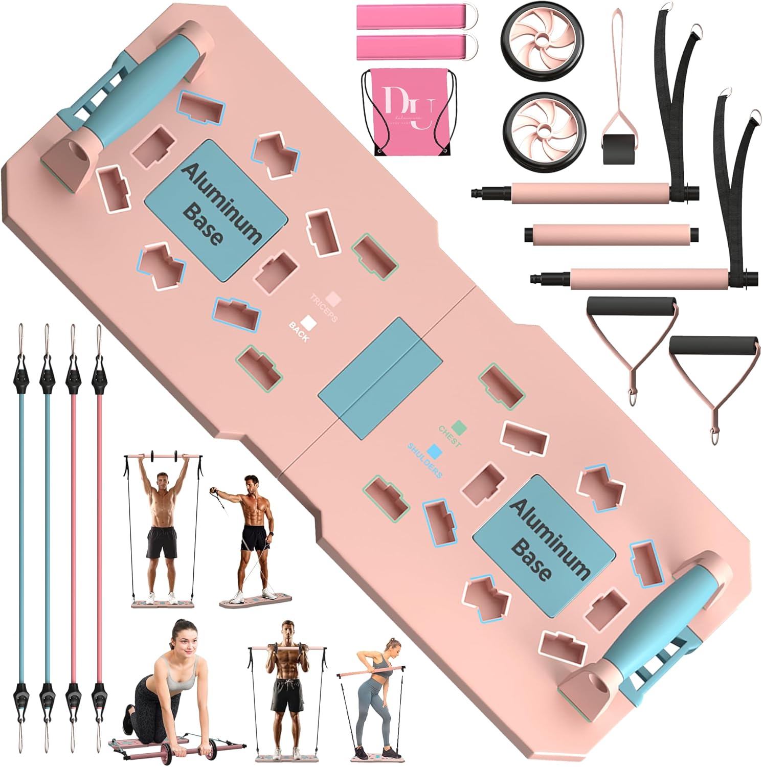 Perfect Push Up Board - All in One Home Gym Equipment, Portable Workout Board with Handles, Ideal for Men's Fitness - Image 3