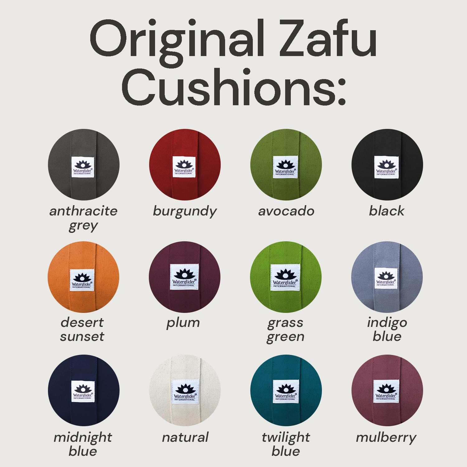 Meditation Cushion, Round, Buckwheat Husk Filled, Floor Pillow or Cushions, Yoga Seat, Zafu, Made in the USA - Image 9
