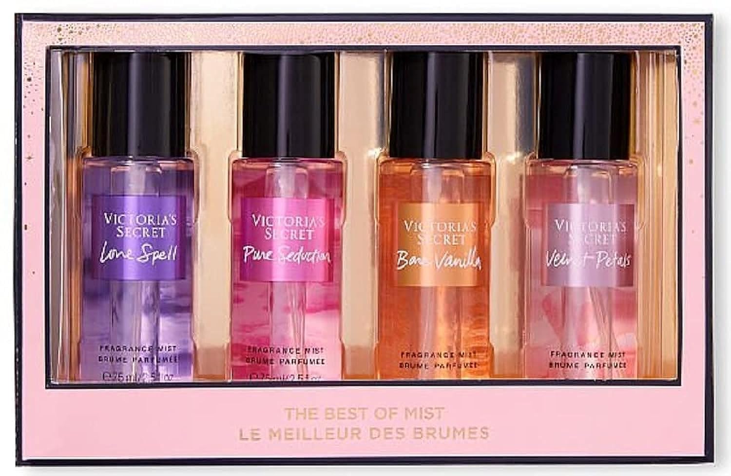 Victoria's Secret Fragrance Mist Collection 4 Piece Mini Gift Set, Assorted Scents - Image 2