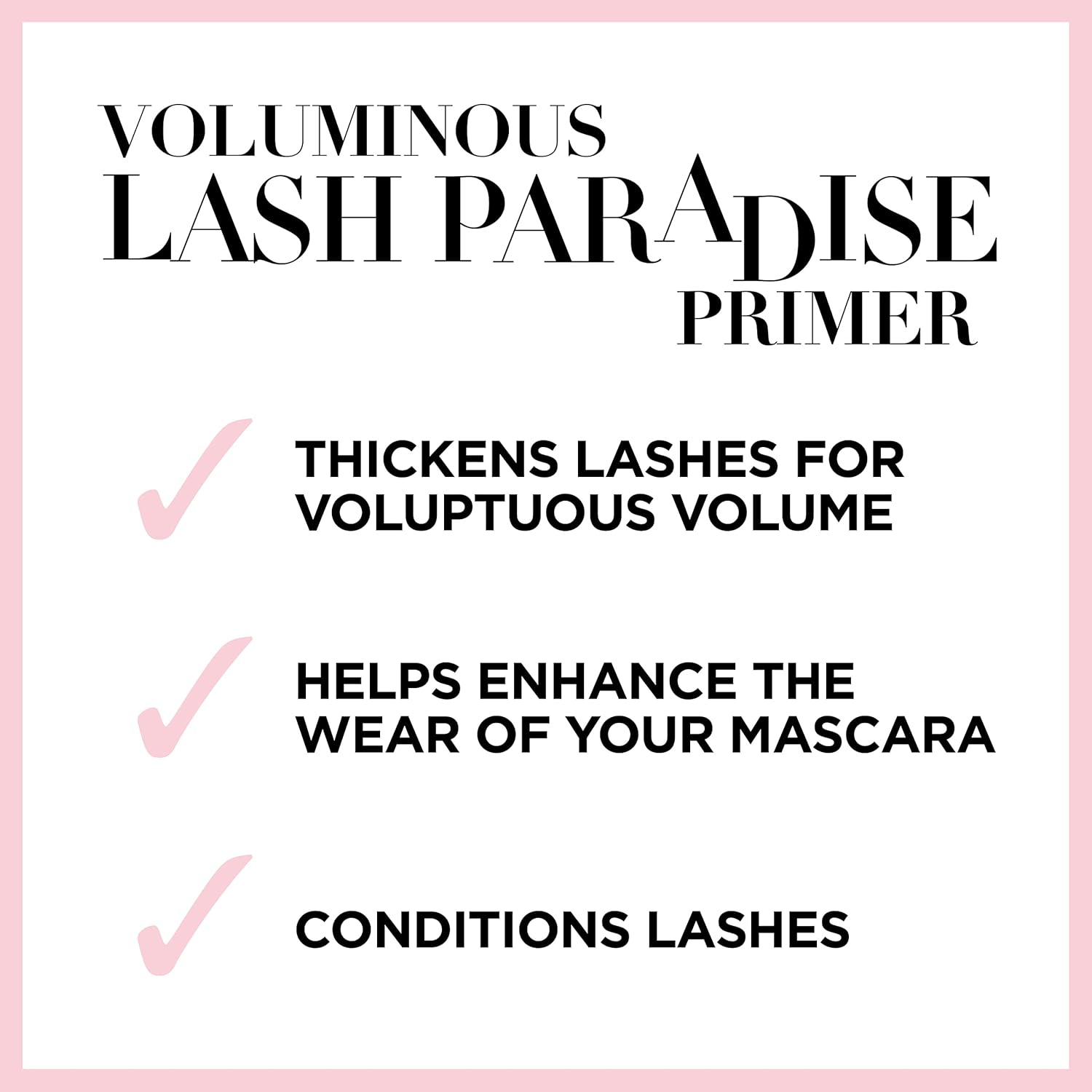 L'Oreal Paris Cosmetics Voluminous Lash Paradise Mascara Primer Base, Millennial Pink, 0.27 Fluid Ounce, Packaging May Vary - Image 7