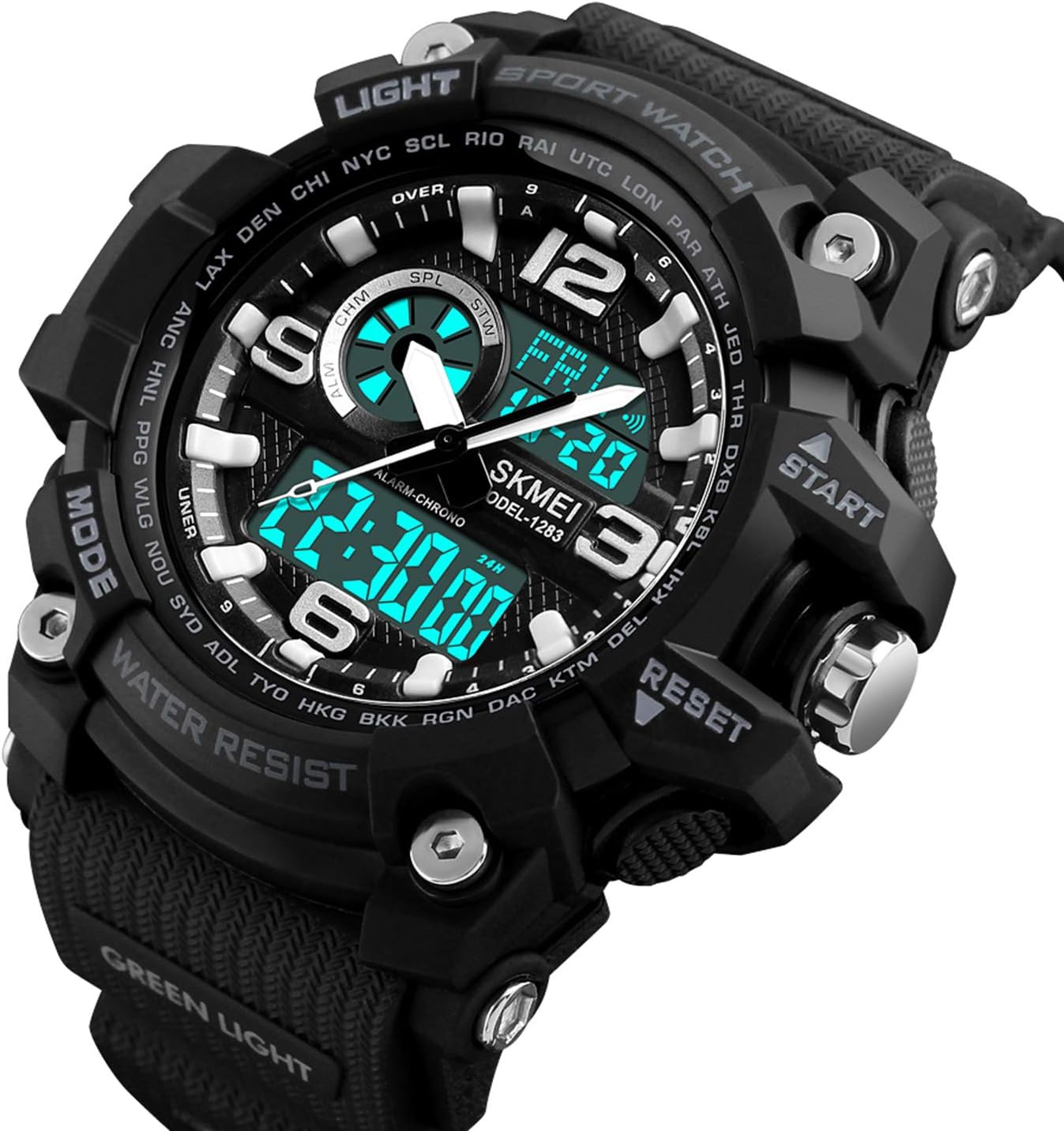 Mens Watch Military Sports Outdoor Waterproof Watches for Men Date Multi Function Tactics Alarm Stopwatch Analog Watches - Image 3