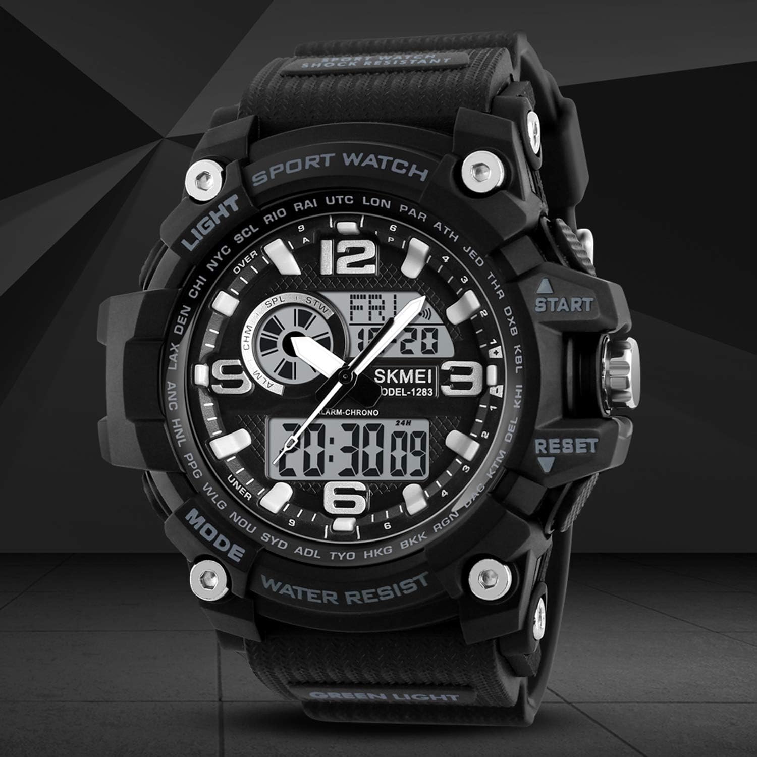 Mens Watch Military Sports Outdoor Waterproof Watches for Men Date Multi Function Tactics Alarm Stopwatch Analog Watches - Image 9