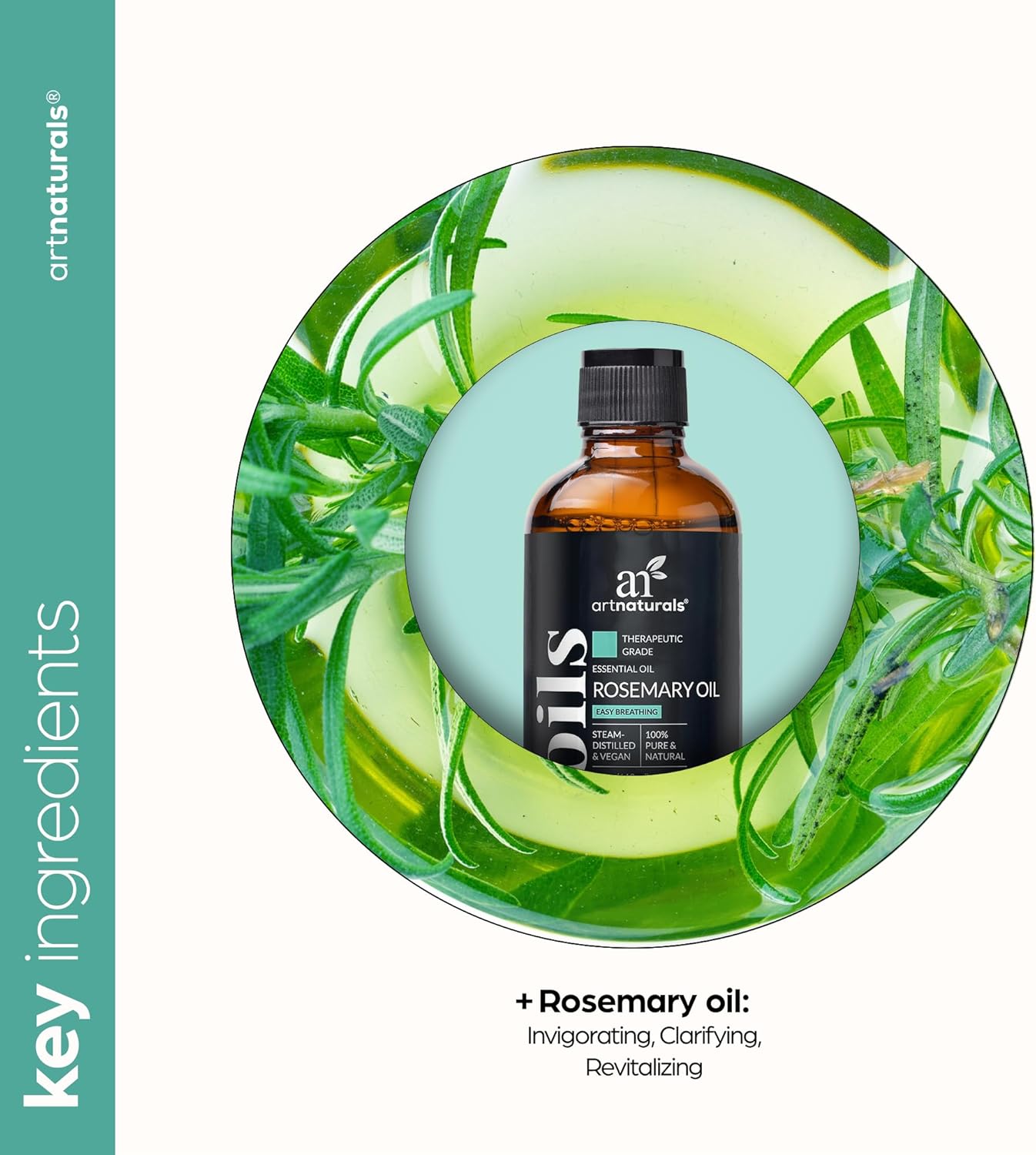 Artnaturals Rosemary Essential Oil (4.0 Fl Oz / 118ml) - 100% Pure Rose Mary Oils - Therapeutic Grade Best for Hair Growth, Natural Healing Solution, Aromatherapy & Diffuser - Image 8