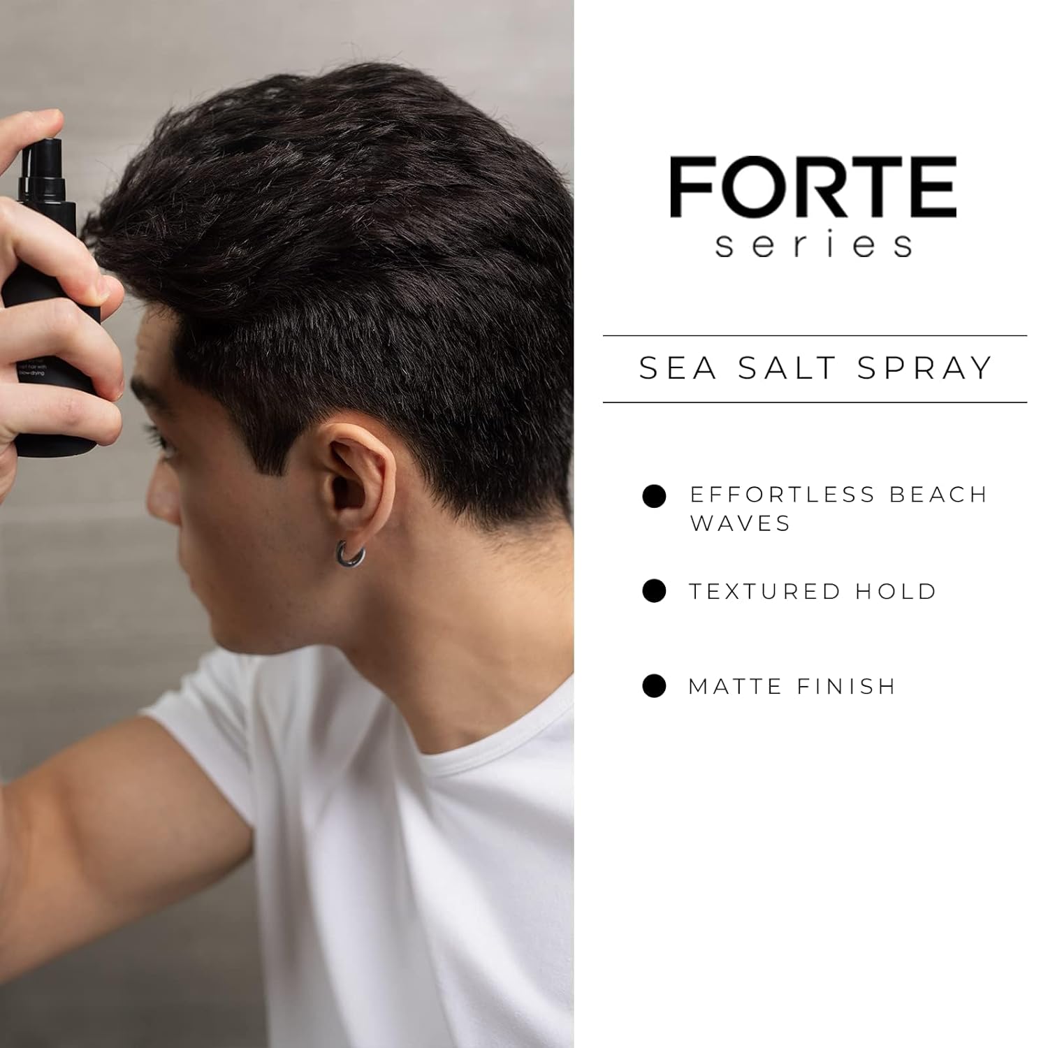 Sea-Salt Spray by Forte Series for Men | Volumizing & Texturizing Sea Salt Spray for Beachy Surfer Hair, Volume Hairspray for All Hair Types, (4 oz) - Image 5