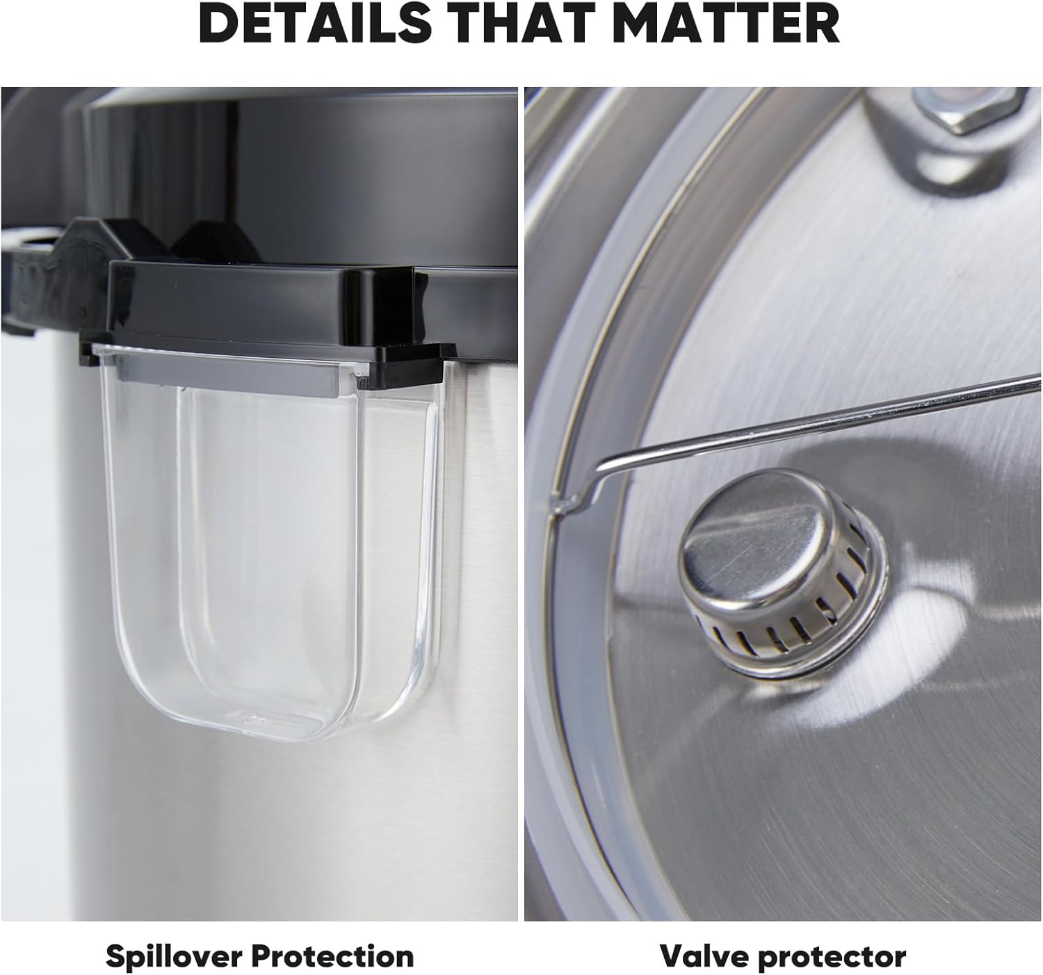 DUMOS 16-in-1 Electric Pressure Cooker 8 QT Stainless Steel Multi Cooker Electric for Pressure, Rice, Steamer, Yogurt Maker, Slow Cook,Meat Stew, Cake, Pasta, Multigrain - Image 6
