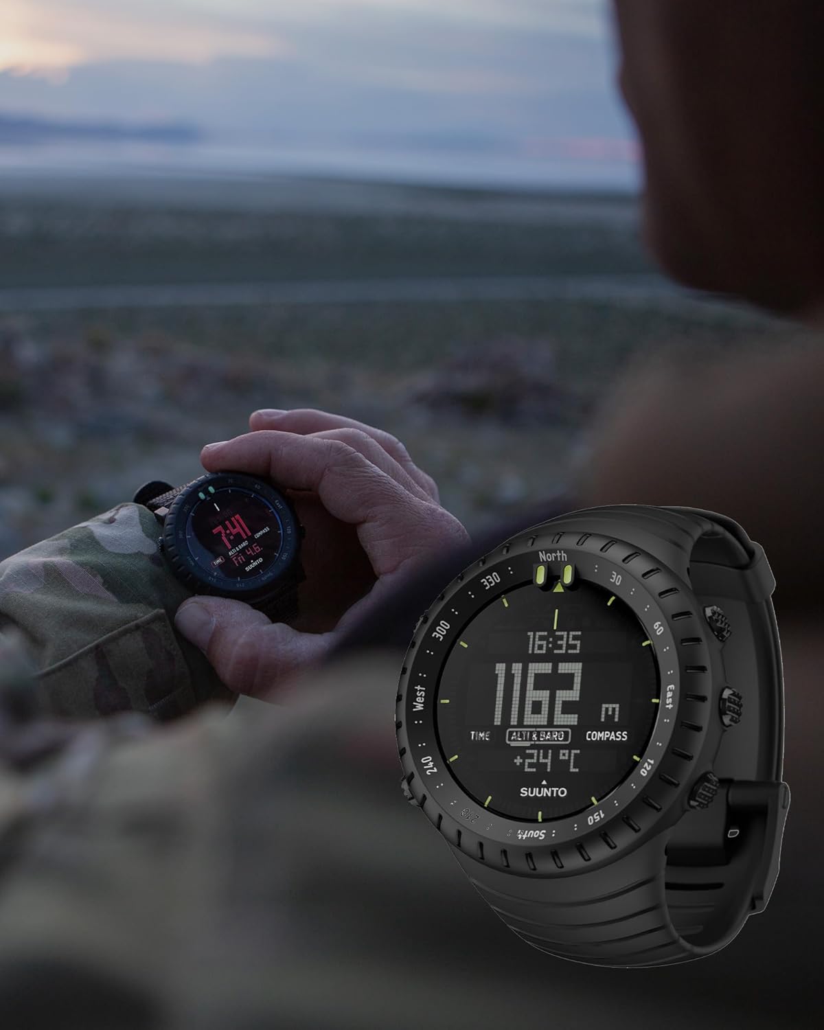 SUUNTO Core Sports Watch, Classic Outdoor Adventure Watch with Altimeter, Barometer & Compass, Dual-time Sunrise & Sunset Display, Temperature & Storm Alarm for Hiking, Mountain Use - Image 5