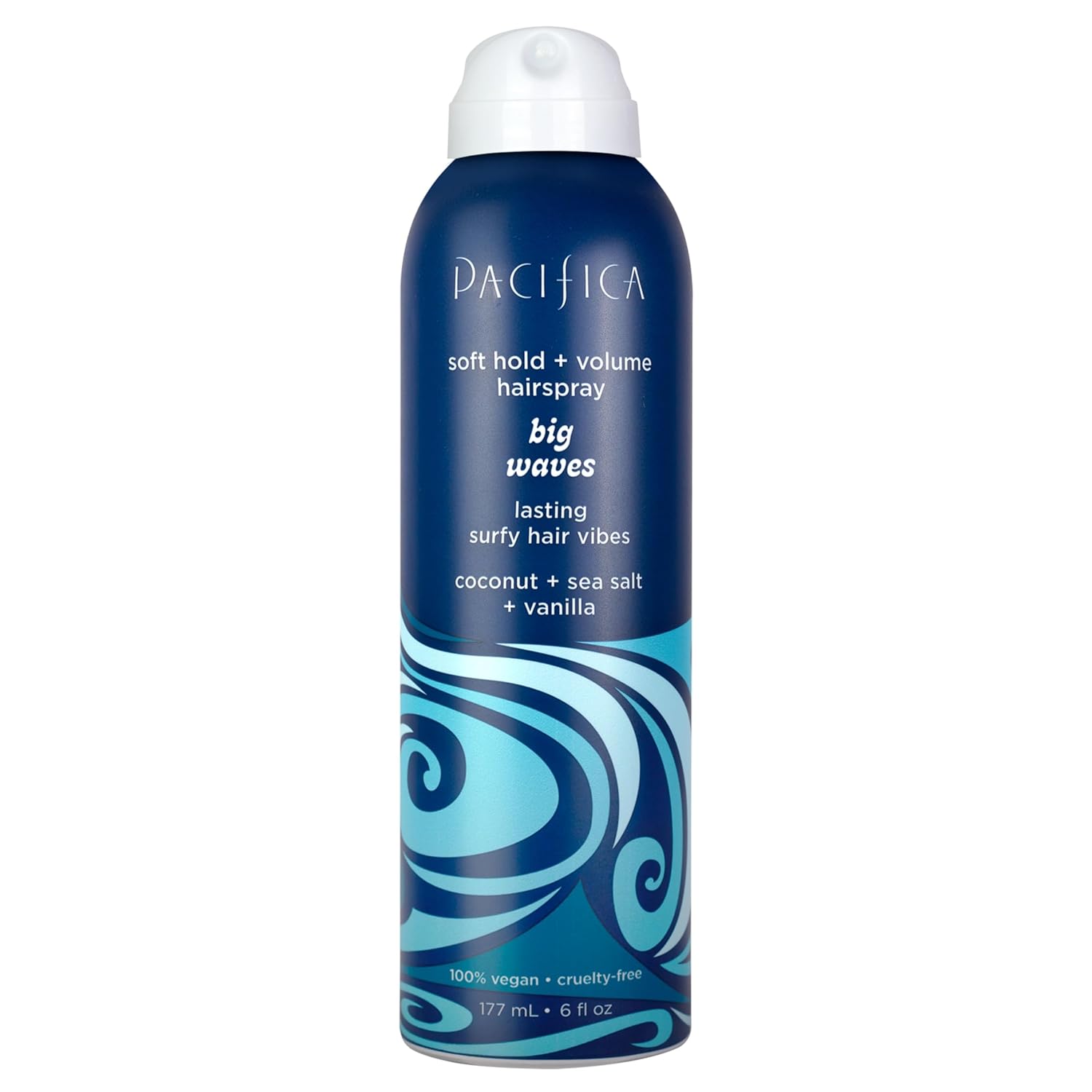 Pacifica Beauty Big Waves Coconut, Vanilla & Sea Salt Hairspray, Controls Frizz & Adds Volume, Designed for Wavy Hair, Vegan & Cruelty-Free, 6 Fl Oz - Image 2