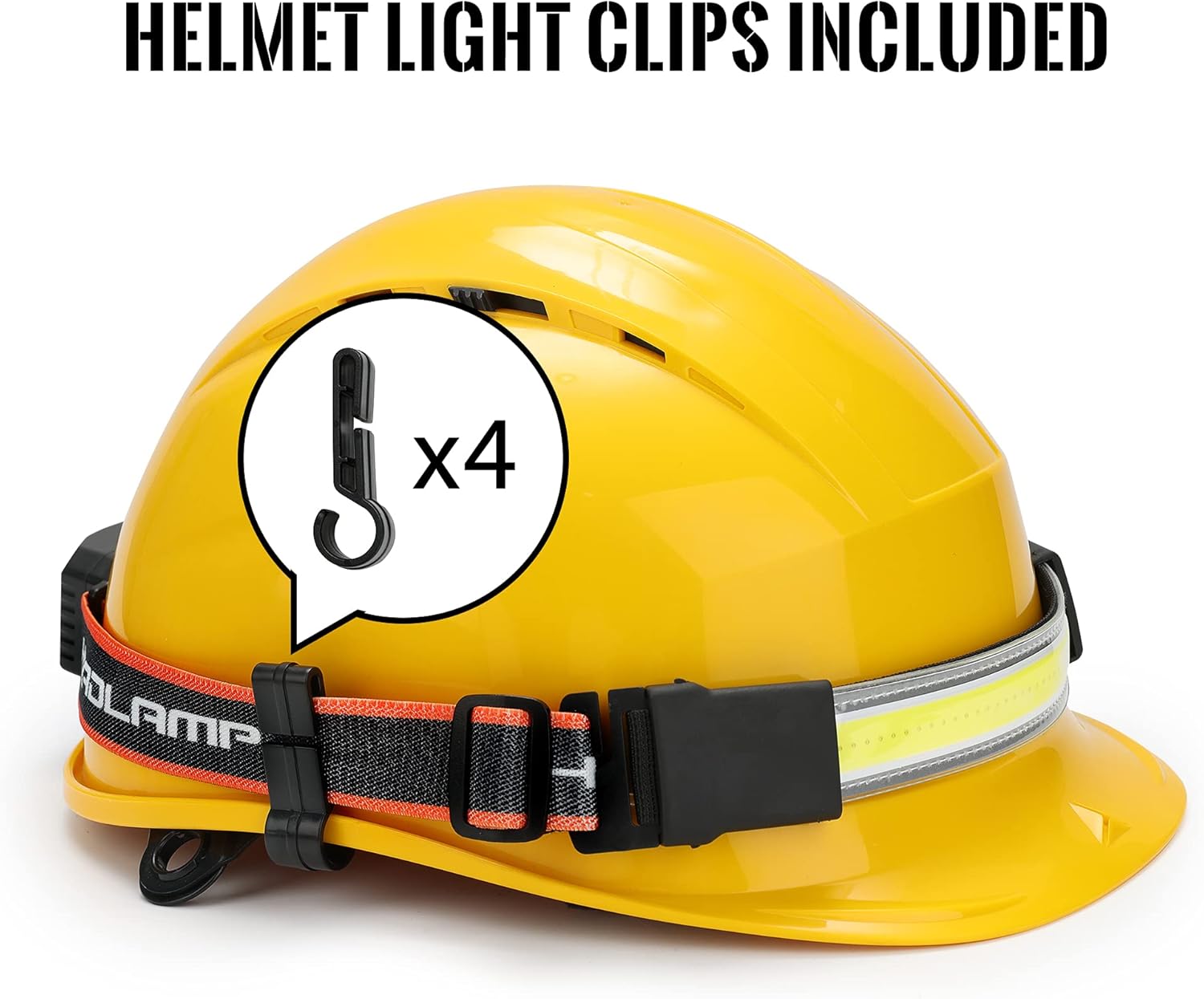 Adelante LED Headlamp Flashlight, 1000LM 230°Wide-Beam USB Rechargeable Head Light with Taillight(Individual Control) & 8 Clips Waterproof Headlight Headlamps for Running and Camping(2 Pack) - Image 6