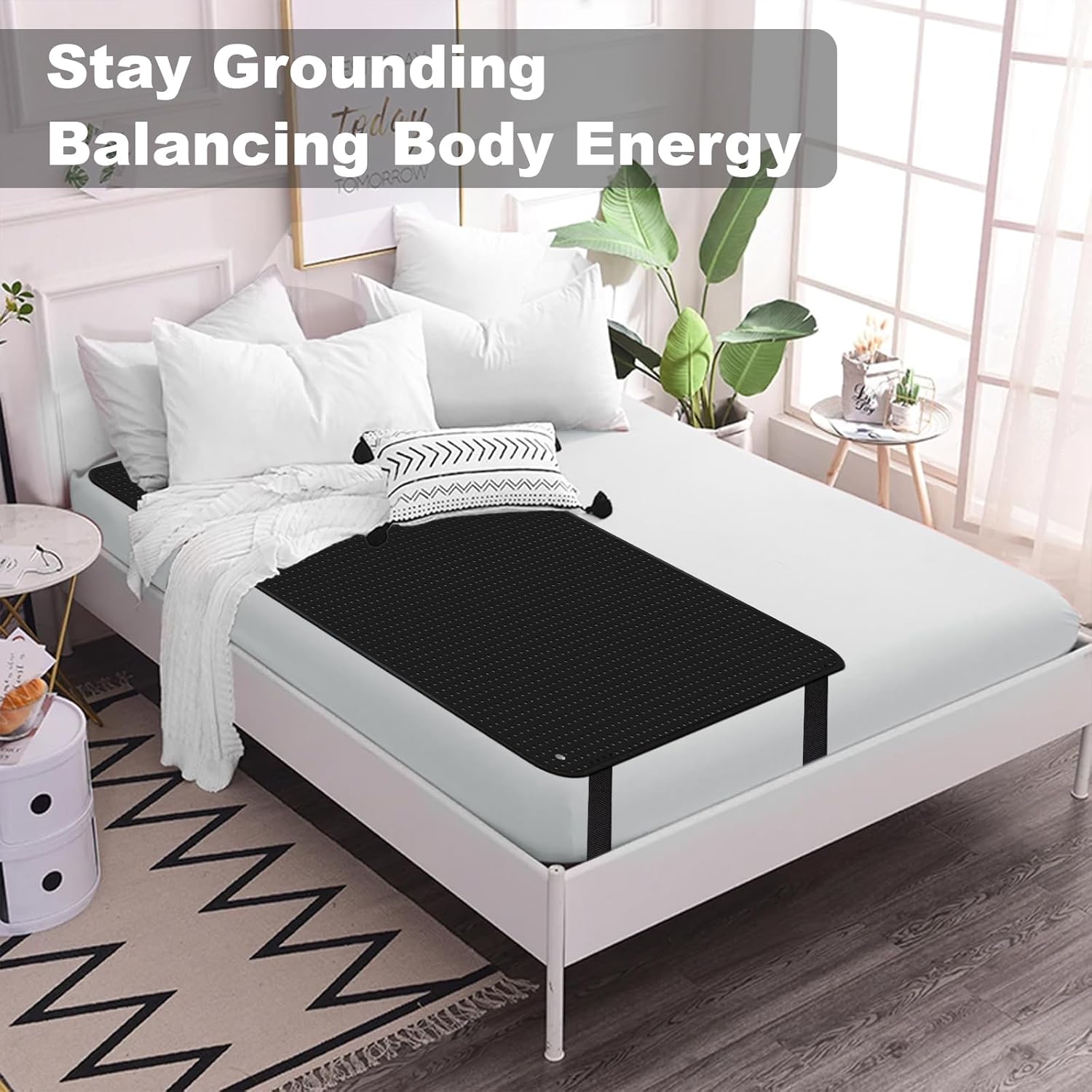 Grounding Mat for Improved Sleep, Reduced Anxiety, Pain, Inflammation, Headache Relief, Balance (27 * 78 in) - Image 5