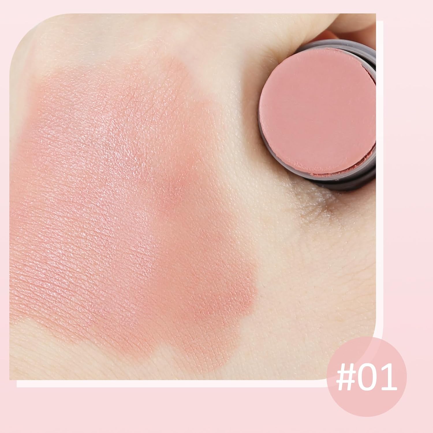 Boobeen Cream Blush Stick, Double-head, Lightweight Long-lasting Color Natural Blush Makeup Stick, Multi Face Blush for Cheek, Lip and Eye, Dewy Finish for All Skin Tones - Image 4