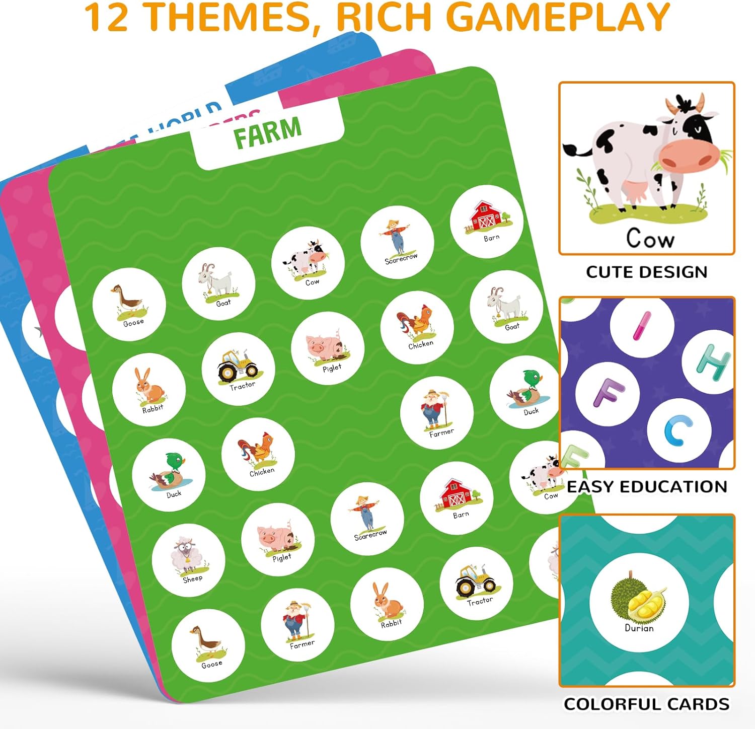 Matching Memory Game for Kids Age 3 4 5 6 7 8 Year Old, Travel Toy for Boys Girls, Wooden Board Game, Road Trip Essentials for Toddler, Airplane/ Car/ Camping Activity, Ideal Christmas, Birthday Gifts - Image 5