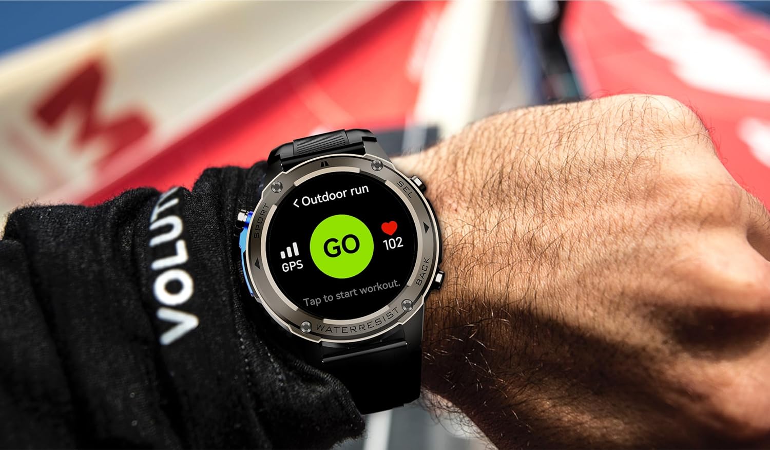 Military Smart Watch for Men GPS 6 Satellite Positioning Compass 164 Feet Water-Resistant for Swimming 500mAh Battery Make Answer Call Rugged Metal Body Smartwatch 1.43" AMOLED Always On Display Watch - Image 11