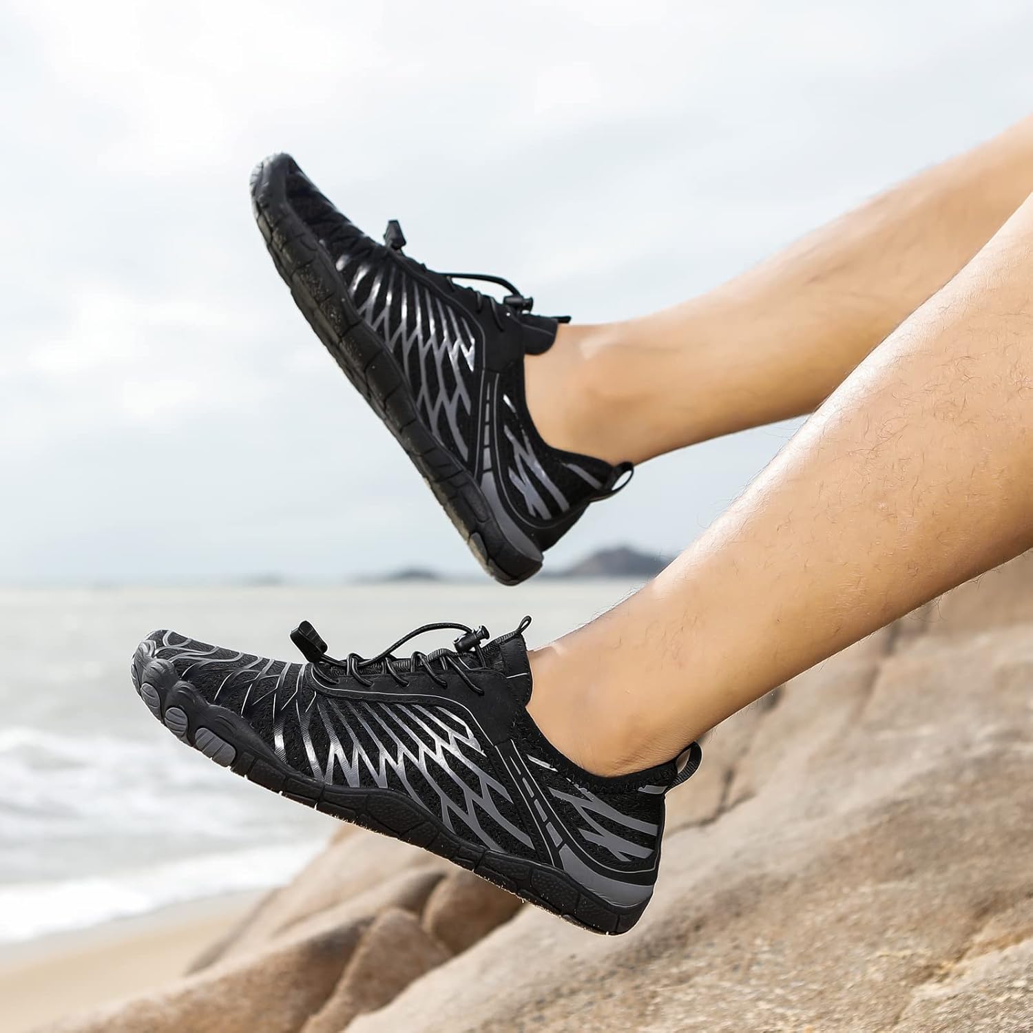 Hike Barefoot Shoes Womens Mens Footwear for Walking,Barefoot Shoe with Wide Toe Box,Healthy & Non-Slip,Breathable Barefoot Vitality Water Shoes for Women,Beach Pool Swim Shoe for Men (Unisex) - Image 3