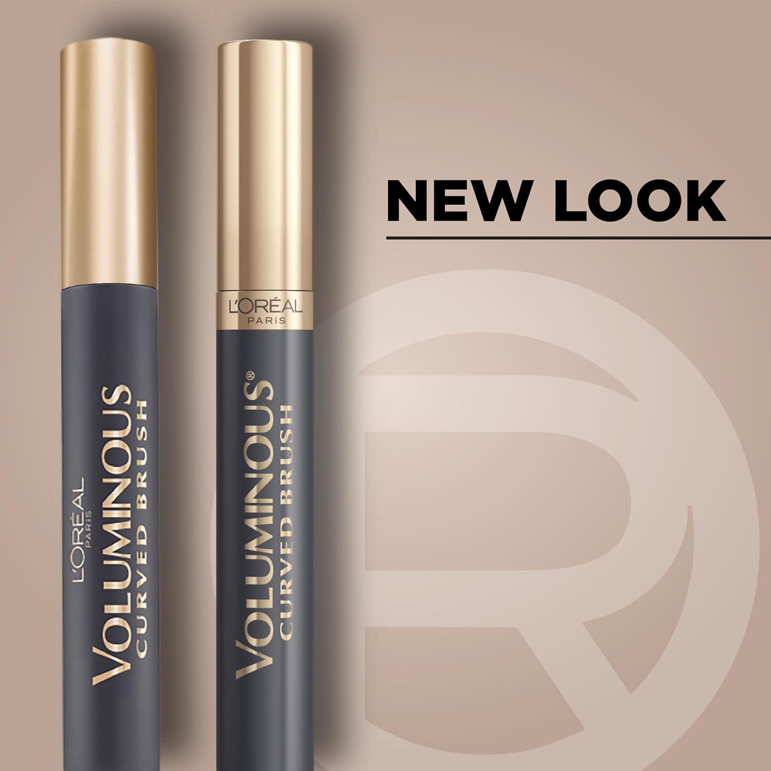 L'Oreal Paris Makeup Voluminous Original Curved Brush Mascara, Black, 0.28 Fl Oz - Image 3