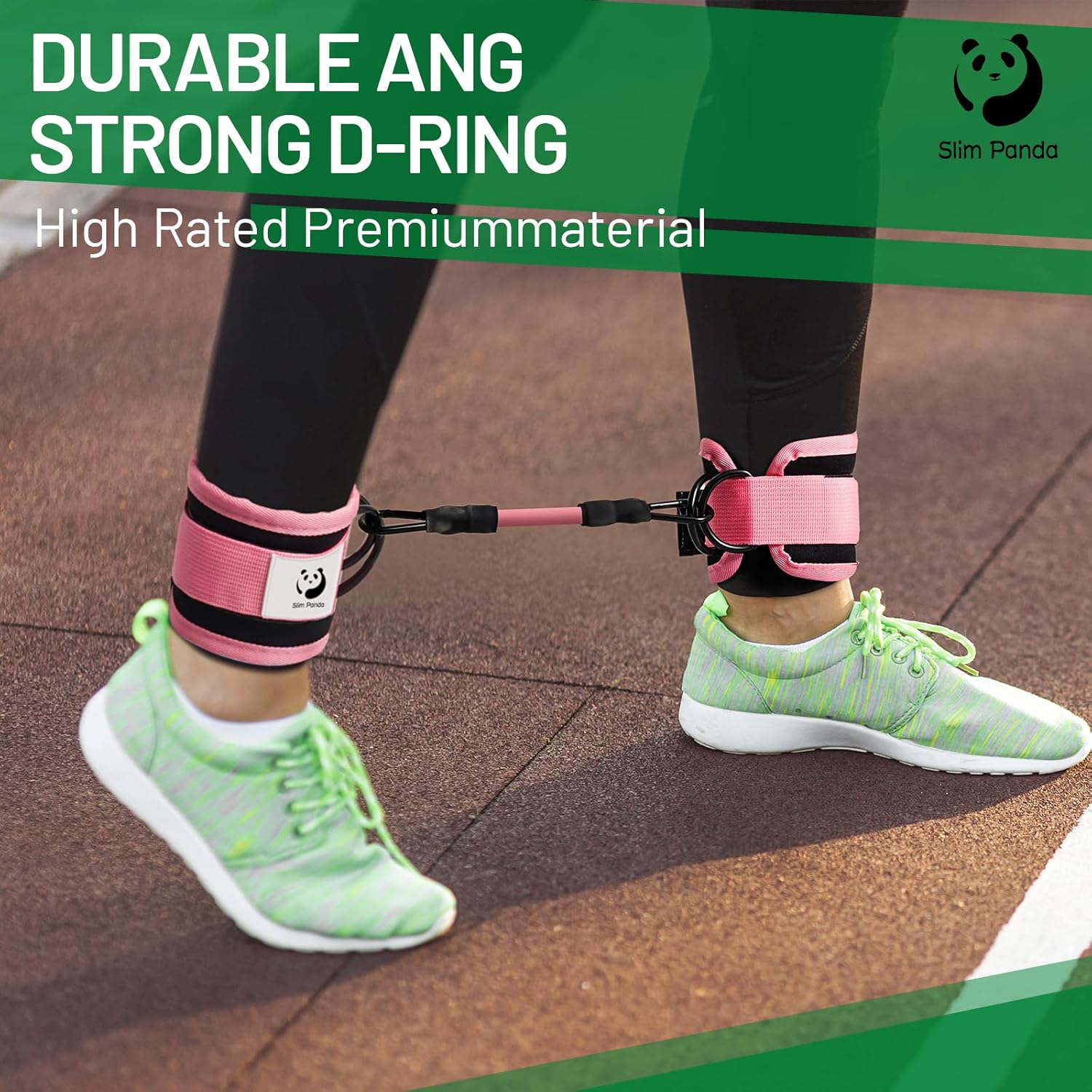 Slim Panda Ankle Resistance Bands with Cuffs,Leg Resistance Bands for Booty Workout Equipment for Kickbacks Hip Fitness Training - Image 5