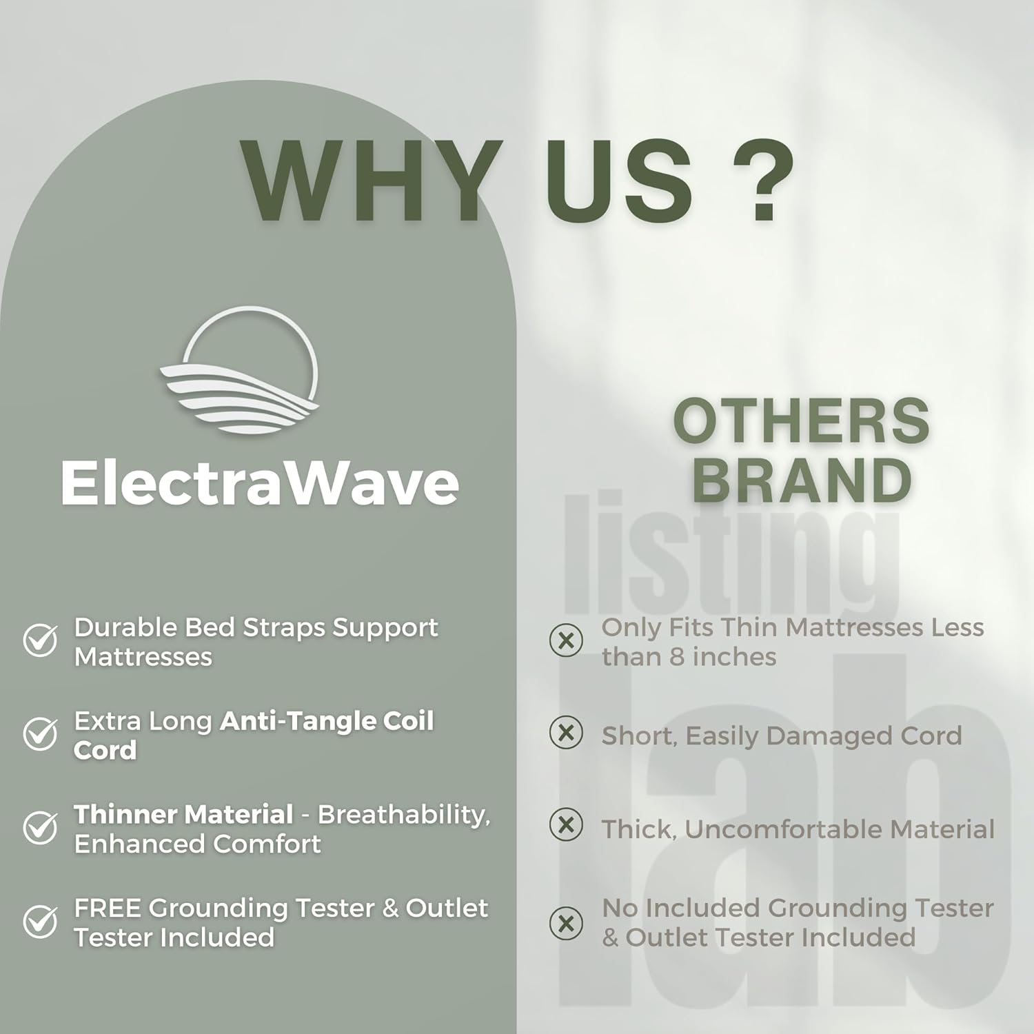 ELECTRAWAVE Grounding Mattress Cover Pad, Twin XL Size Earth Connected Conductive Carbon Leatherette Grounding Sheets for Better Sleep, Relieve Pain, Reduce Inflamation - 28 x 80 in - Image 6