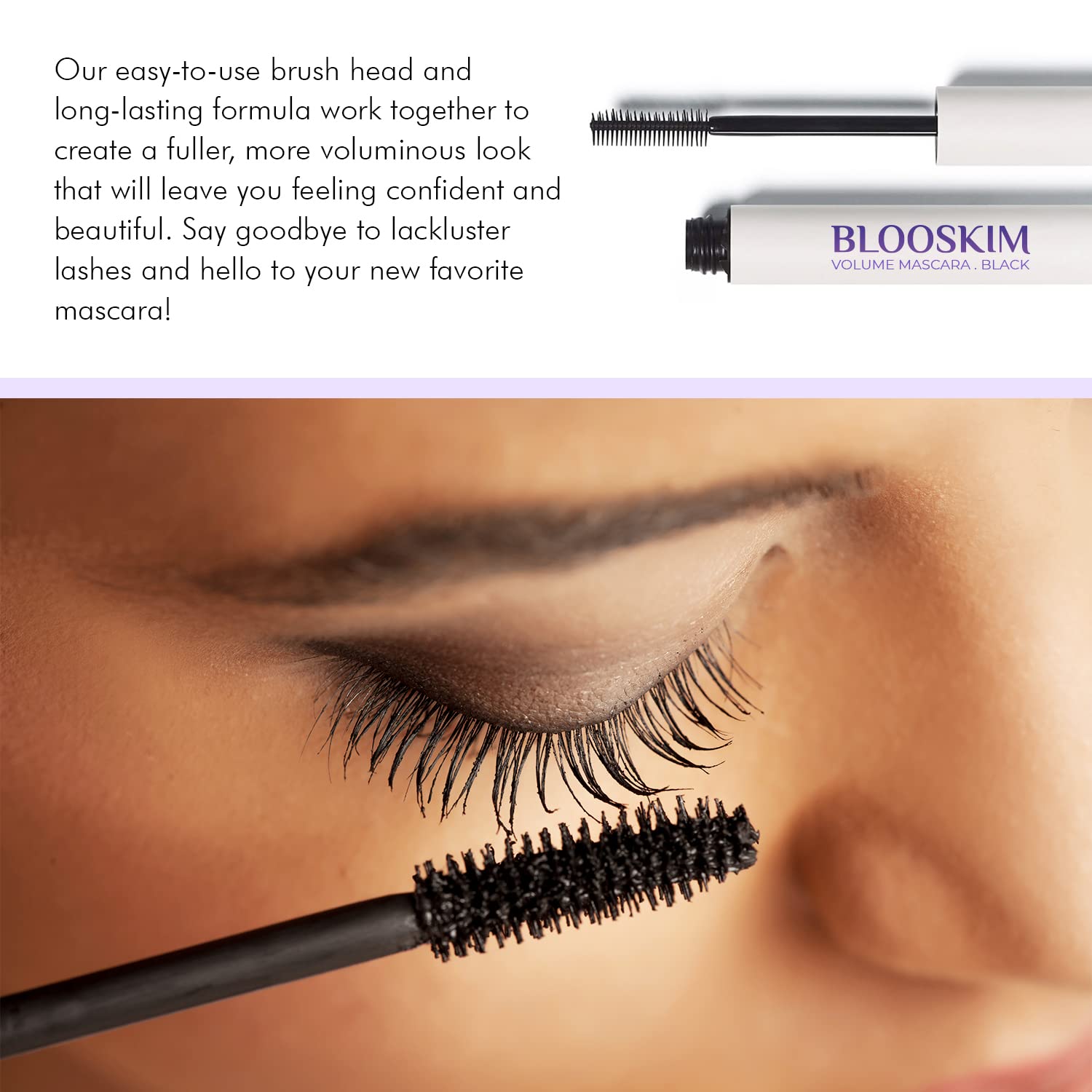 Mascara for Older Women 60 Plus, Prime Mascara, Lengthening & Strengthening Lash Mascara for Mature Women, Volumizing, Long Stay - Black 0.24 FL OZ - Image 5