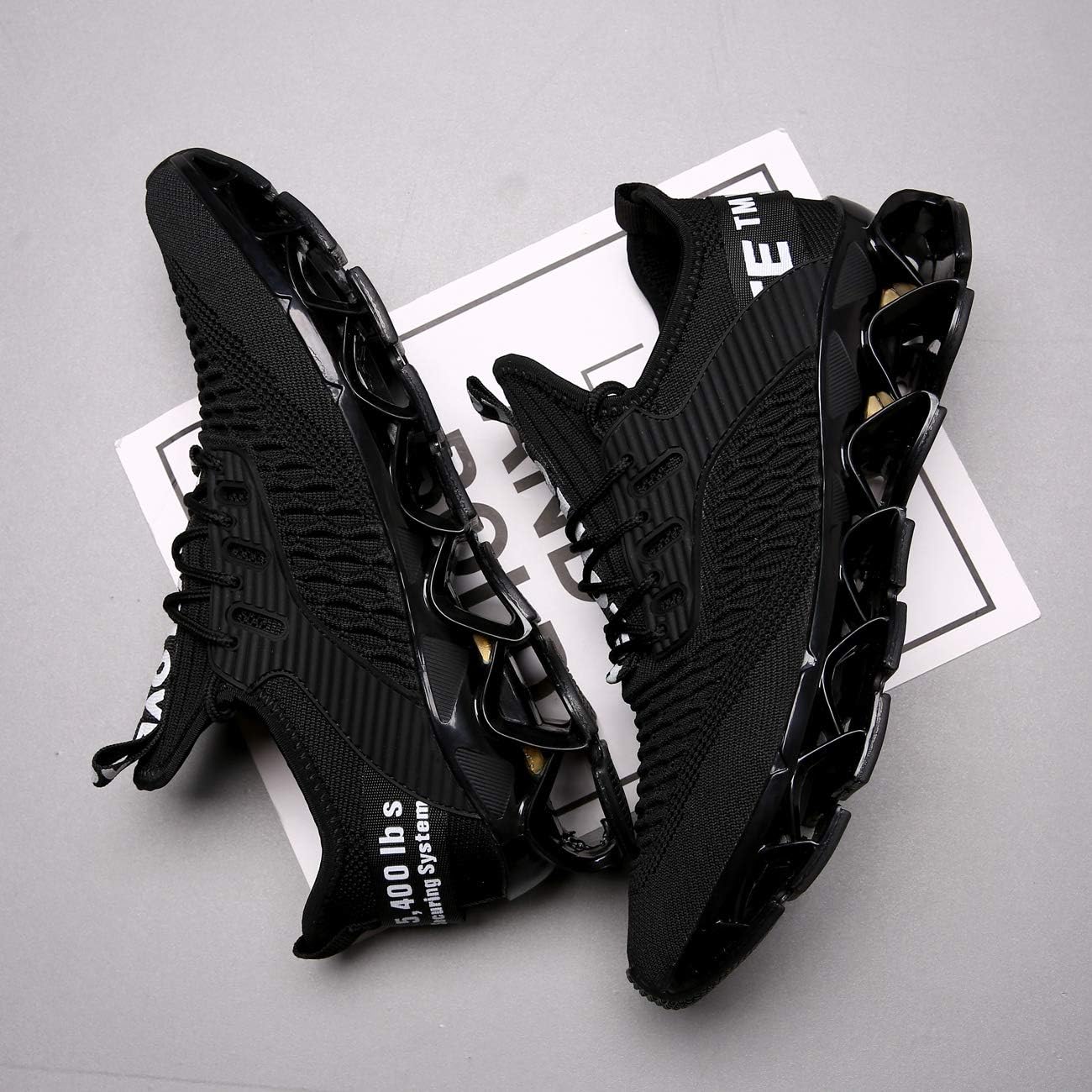 Chopben Men's Running Shoes Blade Non Slip Fashion Sneakers Breathable Mesh Soft Sole Casual Athletic Walking Shoes - Image 6