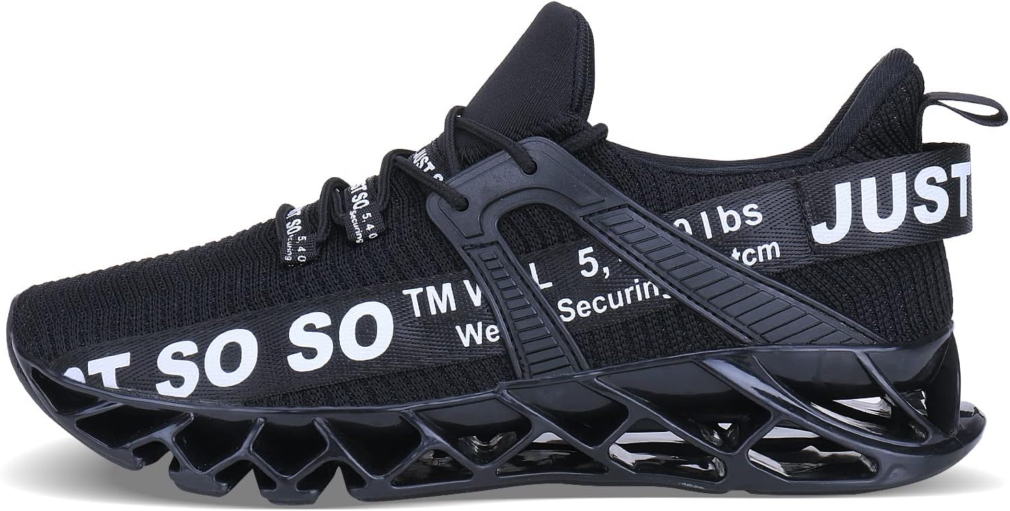 WONESION Mens Breathable Walking Tennis Running Shoes Blade Fashion Sneakers - Image 4