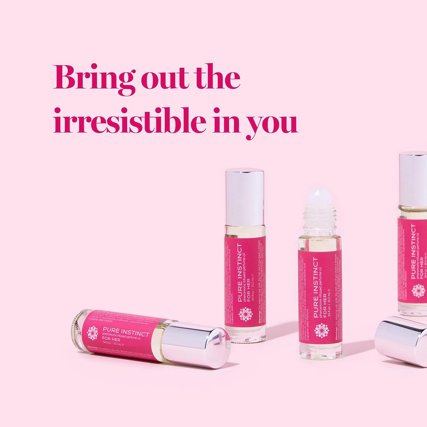 Pure Instinct Roll-On - The Original Pheromone Infused Essential Oil Perfume Cologne - TSA Ready (For Her - Women) - Image 3