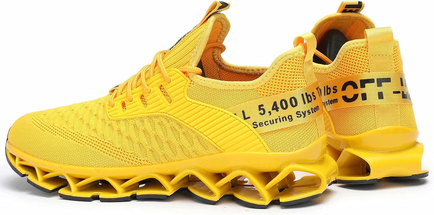Vooncosir Men's Fashion Sneakers Breathable Mesh Running Shoes Blade Non Slip Soft Sole Casual Athletic Walking Shoes - Image 8