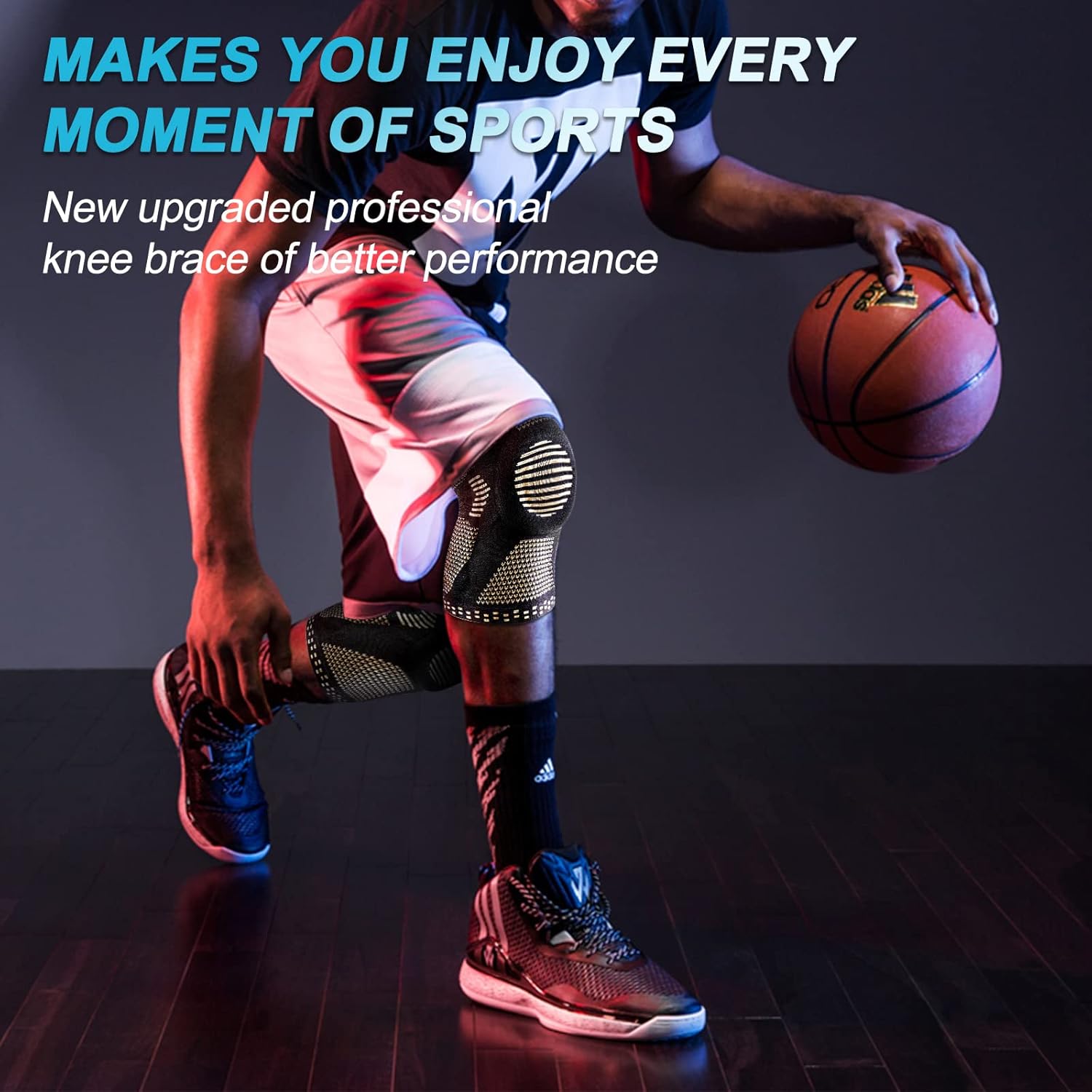 NEENCA Copper Knee Brace for Knee Pain, Knee Support with Patella Pad & Side Stabilizers, Compression Knee Sleeve for Sport, Workout, Arthritis, ACL, Joint Pain Relief, Meniscus Tear- FSA/HSA Eligible - Image 7