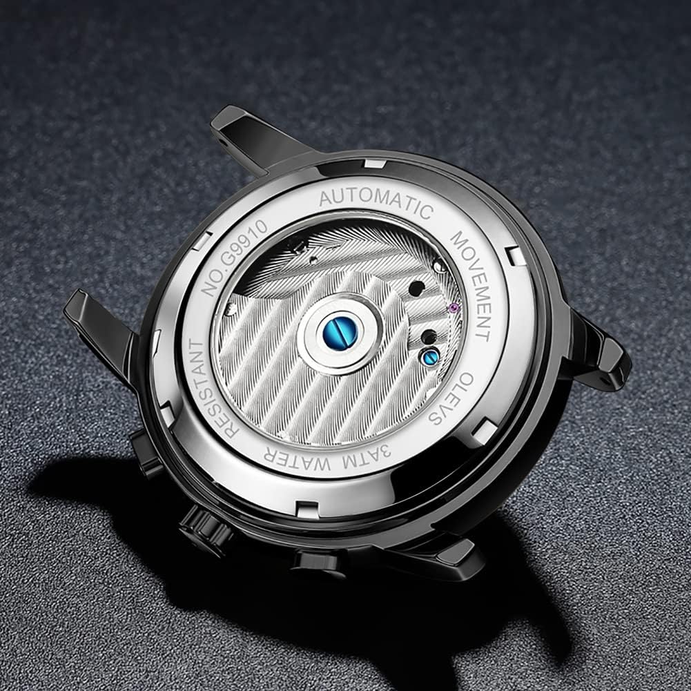 OLEVS Automatic Gold Watches for Men Luxury Classic Stainless Steel Calendar Luminous Waterproof Watches for Men - Image 5
