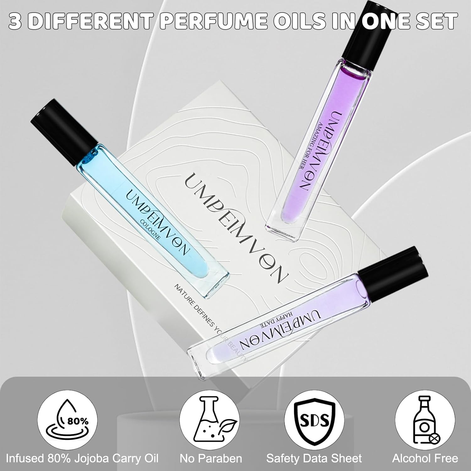 Roll On Perfume Oils for Women, Body Oil Perfume Long Lasting, Enhanced Scents Pheromone Perfume Gift, Travel Size 0.33 fl.oz - Image 6