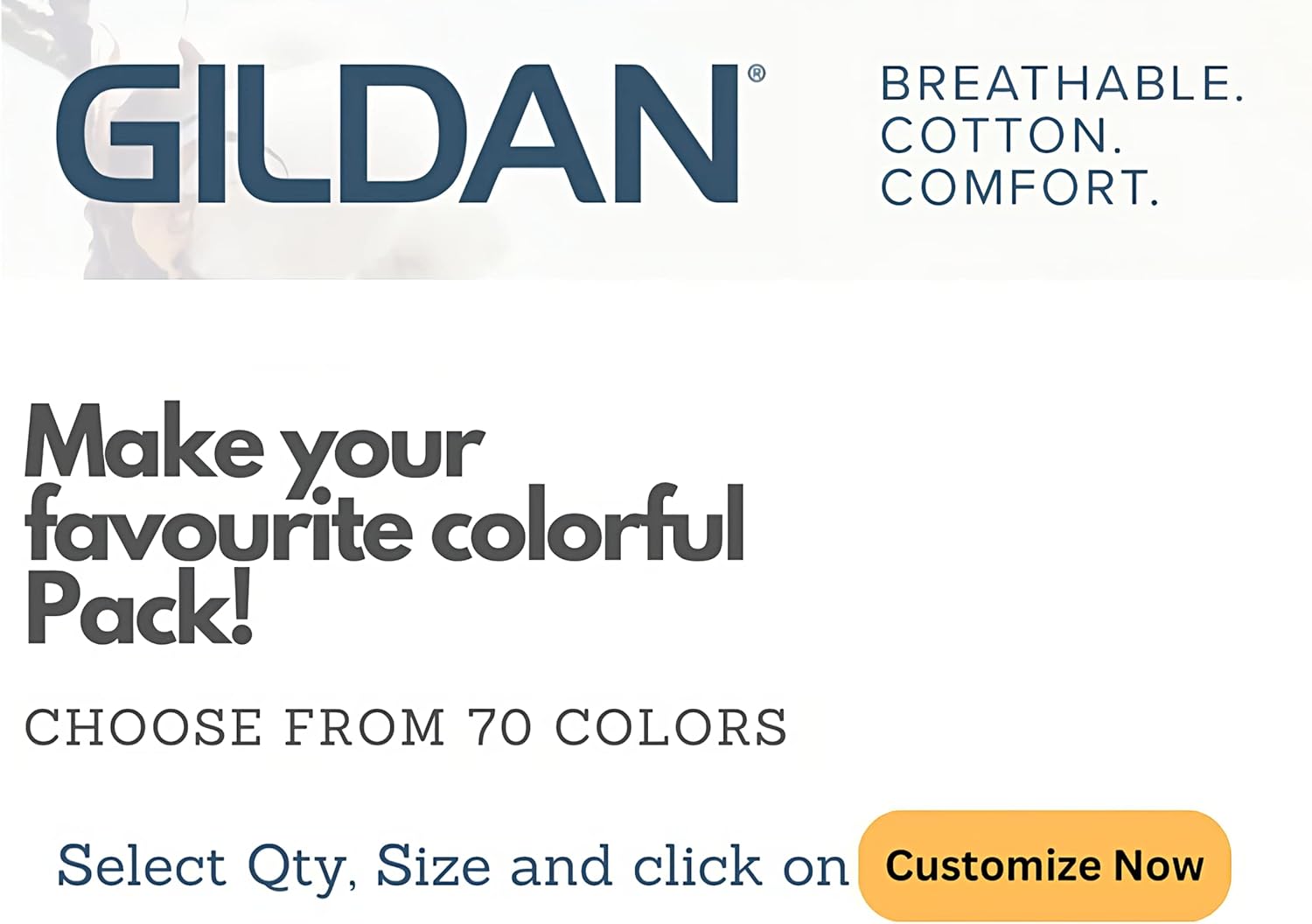 Gildan Men's Heavy Cotton Short Sleeve T-Shirt, Style G500, Multipack of 1|2|4|6|10, Make Your Own Customized Set! - Image 3
