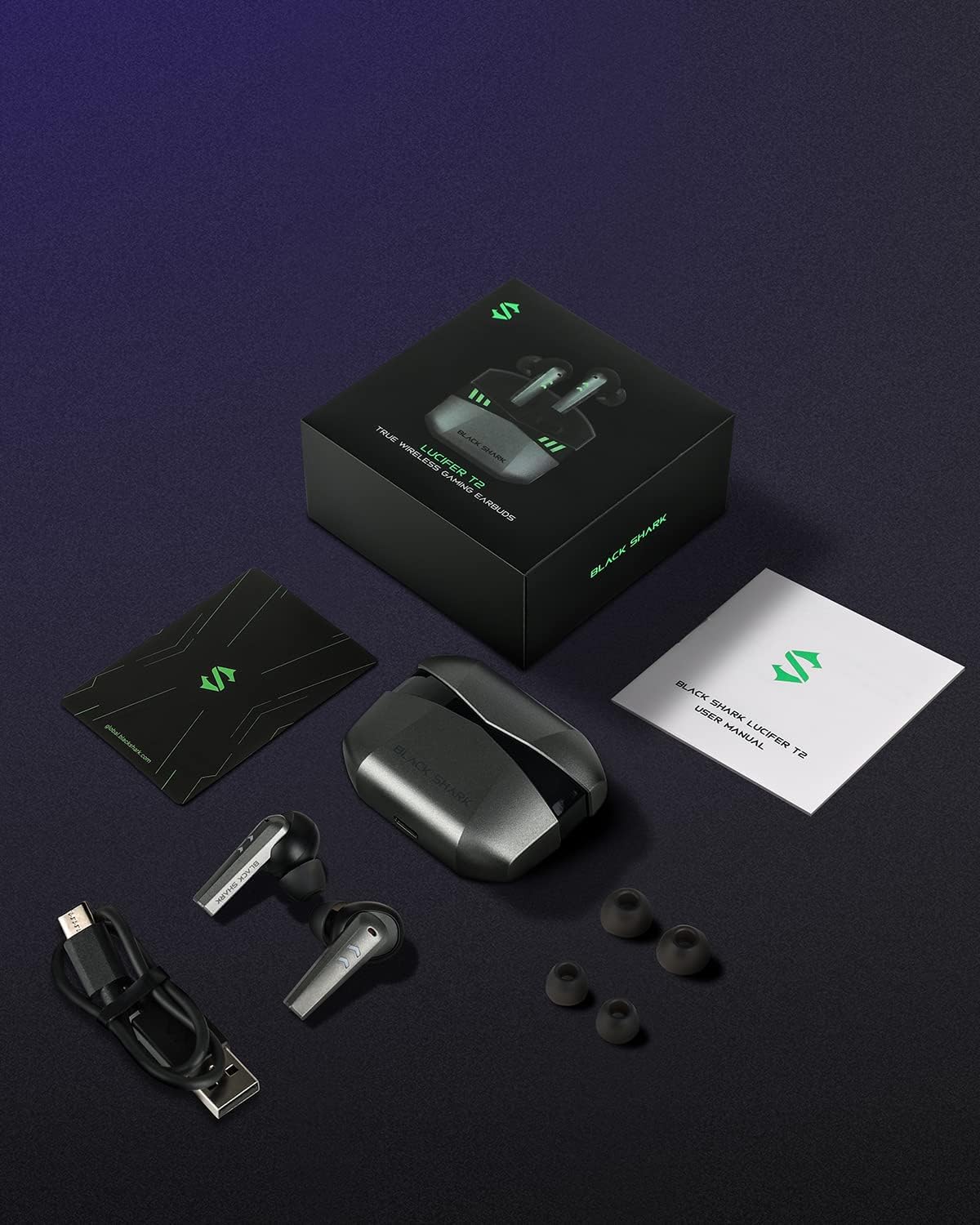 Black Shark Wireless Earbuds with 35ms Ultra-Low Latency, Gaming Bluetooth Earbuds with Premium Sound, Bluetooth 5.2, 10mm Drivers, 4 Hyperclear Mics, IPX5 Waterproof, 20H Play Time, Comfort Fit - Image 9