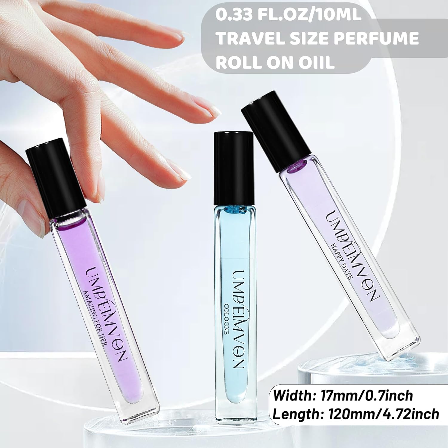 Roll On Perfume Oils for Women, Body Oil Perfume Long Lasting, Enhanced Scents Pheromone Perfume Gift, Travel Size 0.33 fl.oz - Image 7