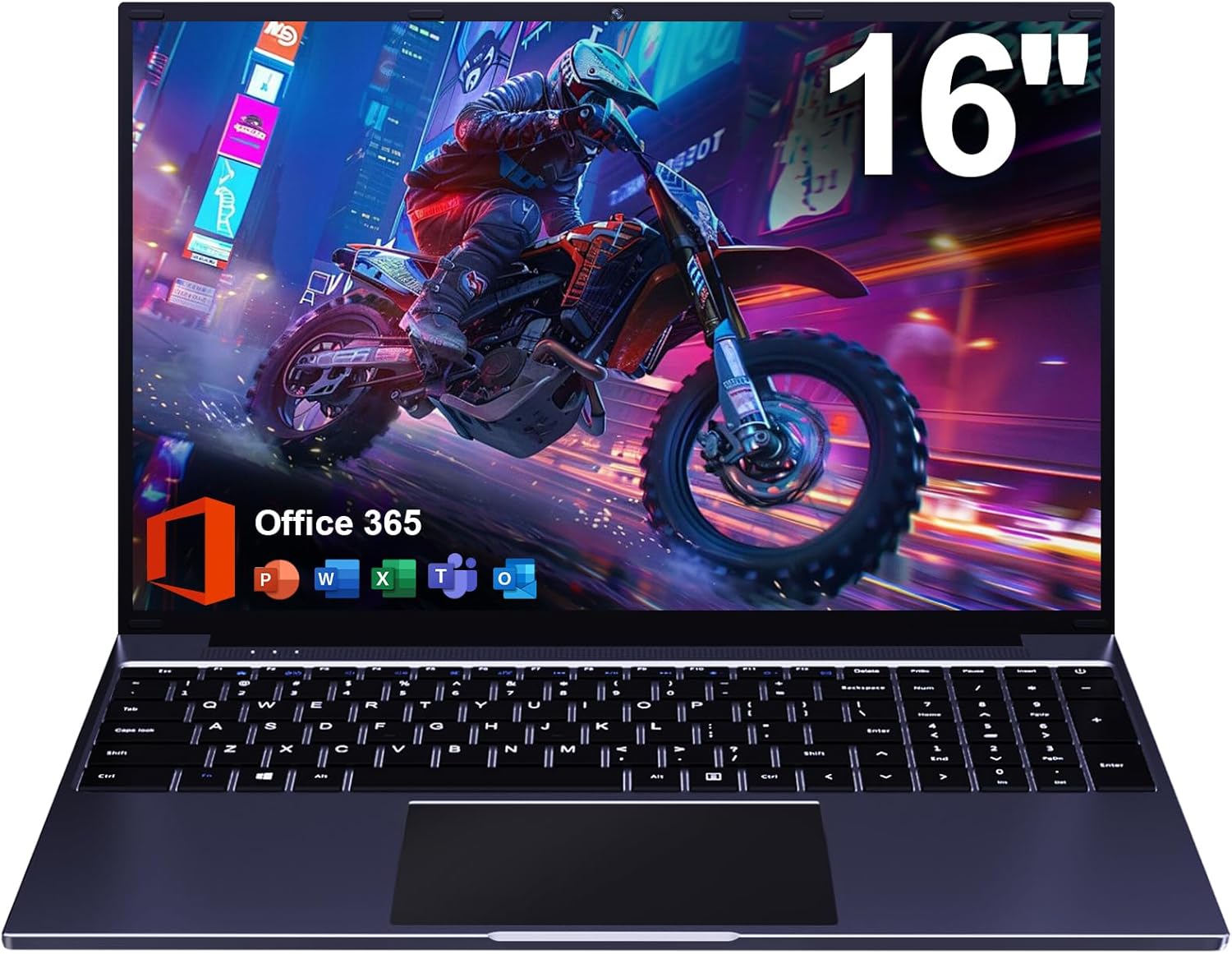 jumper Laptop Computer 16 inch FHD Display, 12GB RAM, 256GB SSD, 128GB eMMC, 5G/2.4G WiFi, Type-C, HDMI, Numeric Keypad, Bluetooth, 38Wh Battery, 5305U Processor, Cooling System - Image 2