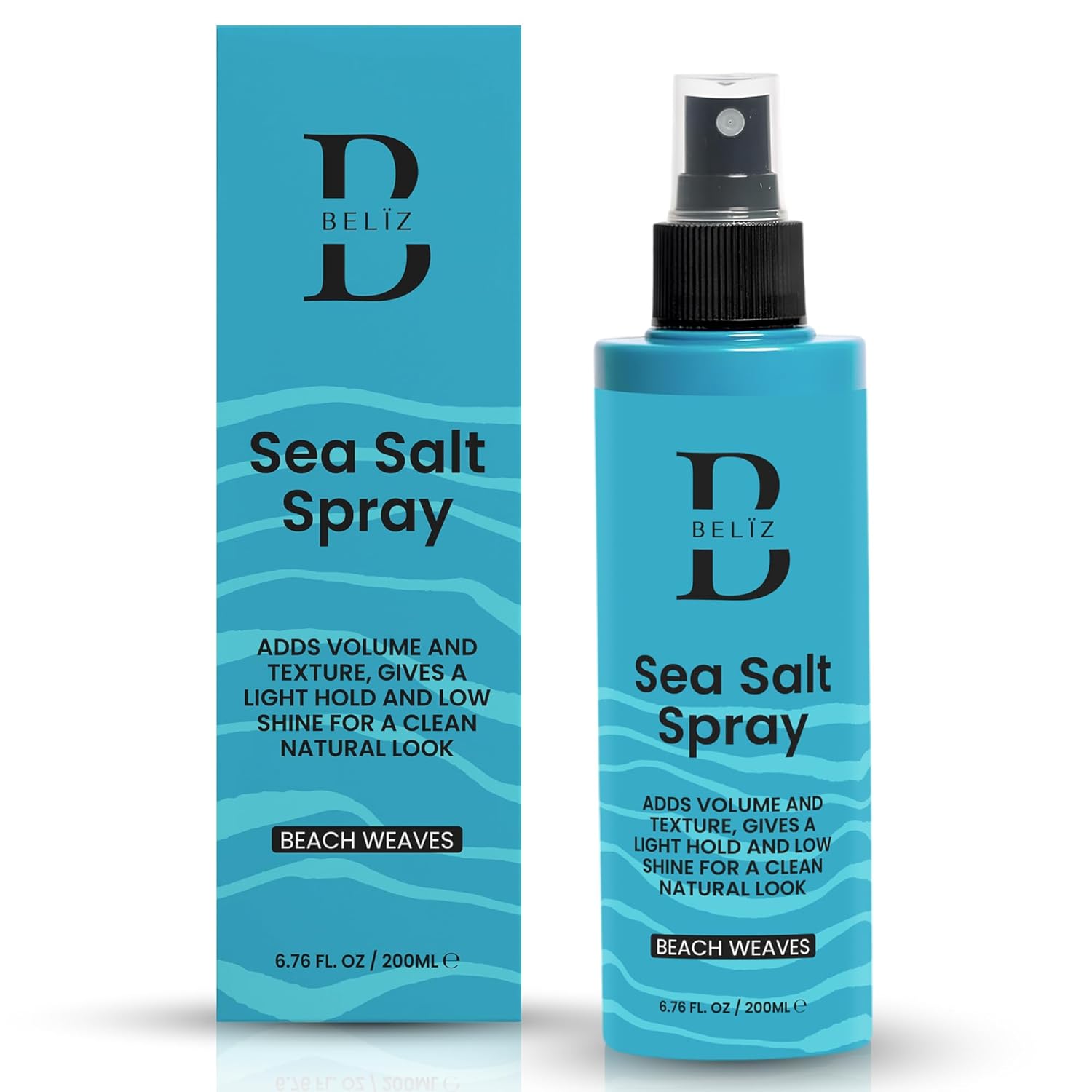 Sea Salt Spray for Hair Men & Women - Beach Waves & Volume - Hair Texturizing Spray with Organic Ingredients - Light Hold, No Crunch - 8.5 oz - Image 2